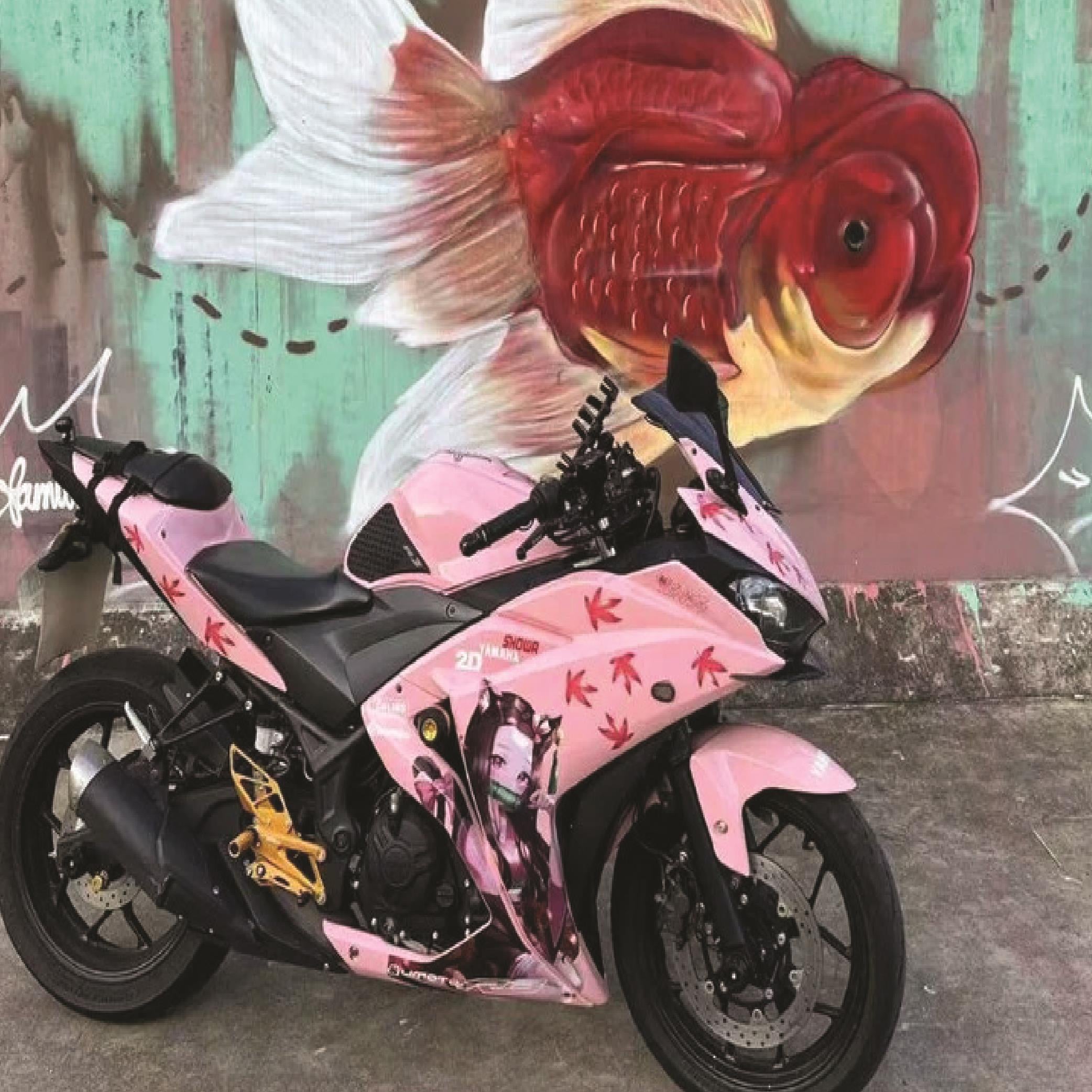 Yamaha R25 Anime Sticker Kaplama  Sticker