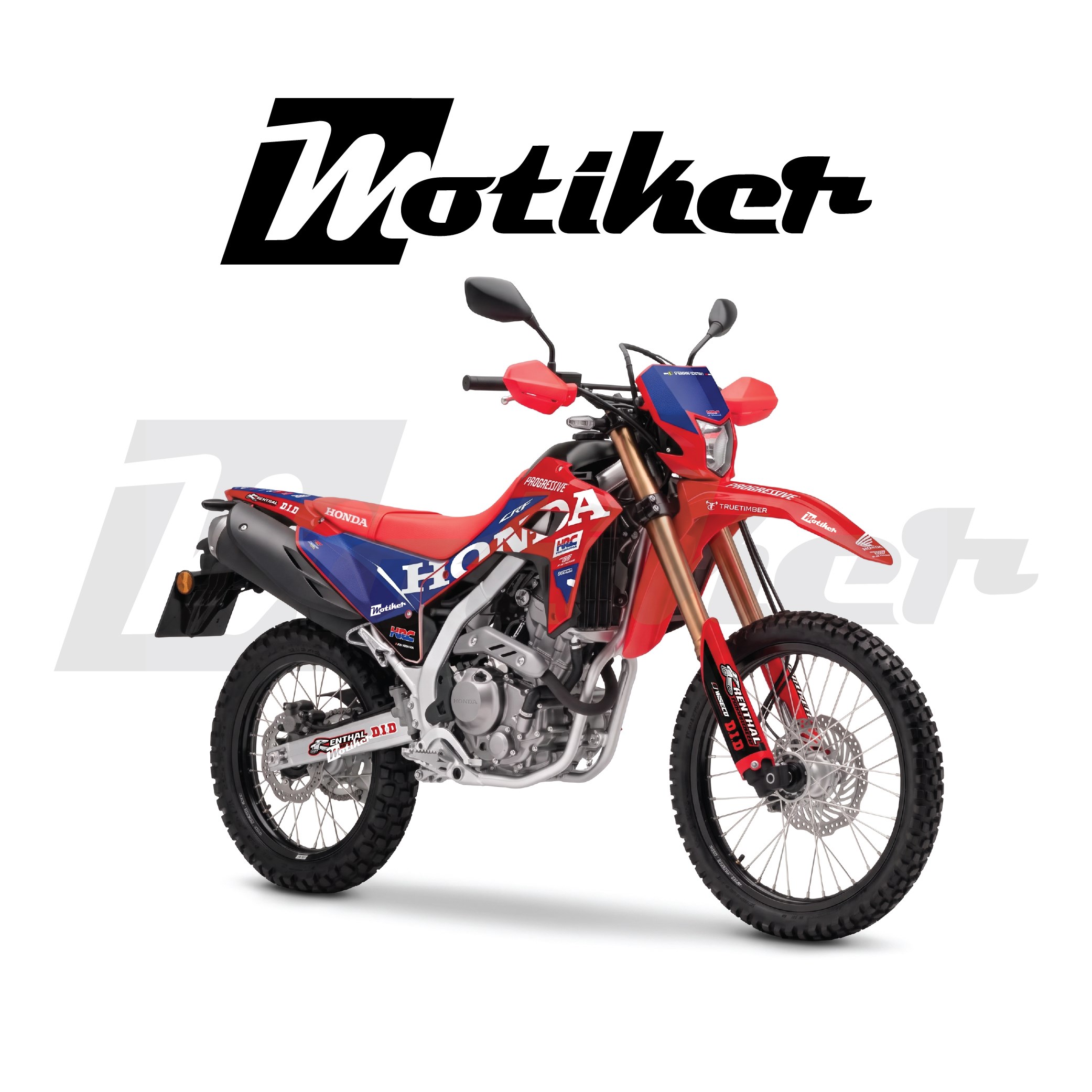 Honda CRF250L 2021 - 2026 Büyük Honda Yazılı Kaplama Etiket Modeli