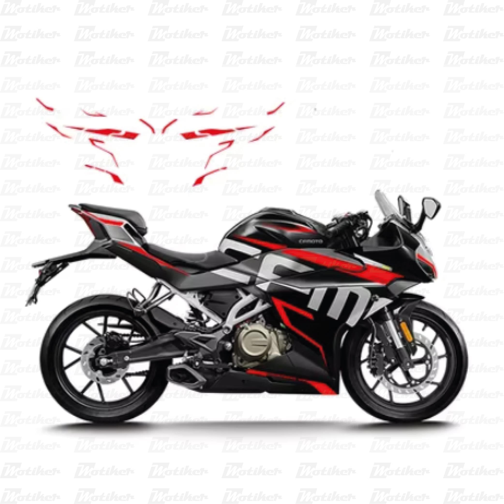 CF MOTO 250 SR Sticker Set Modeli