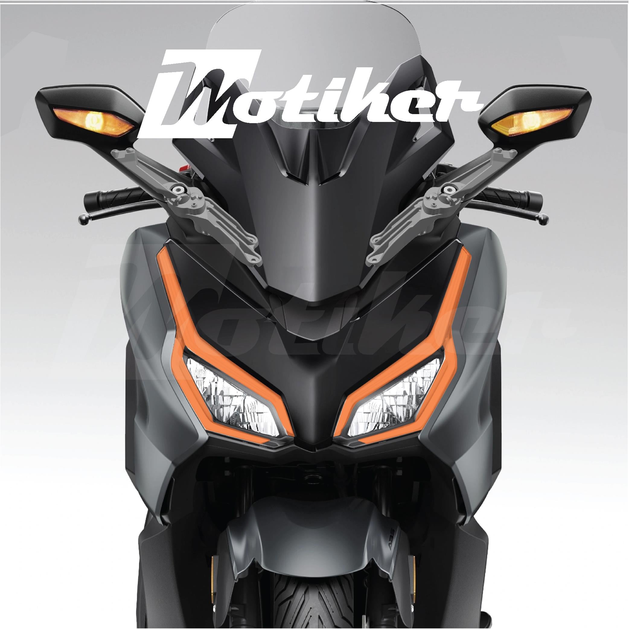 Honda Forza 2023-2024-2025 Yılları Uyumlu Turuncu Far Filmi Far Tasarım Sticker