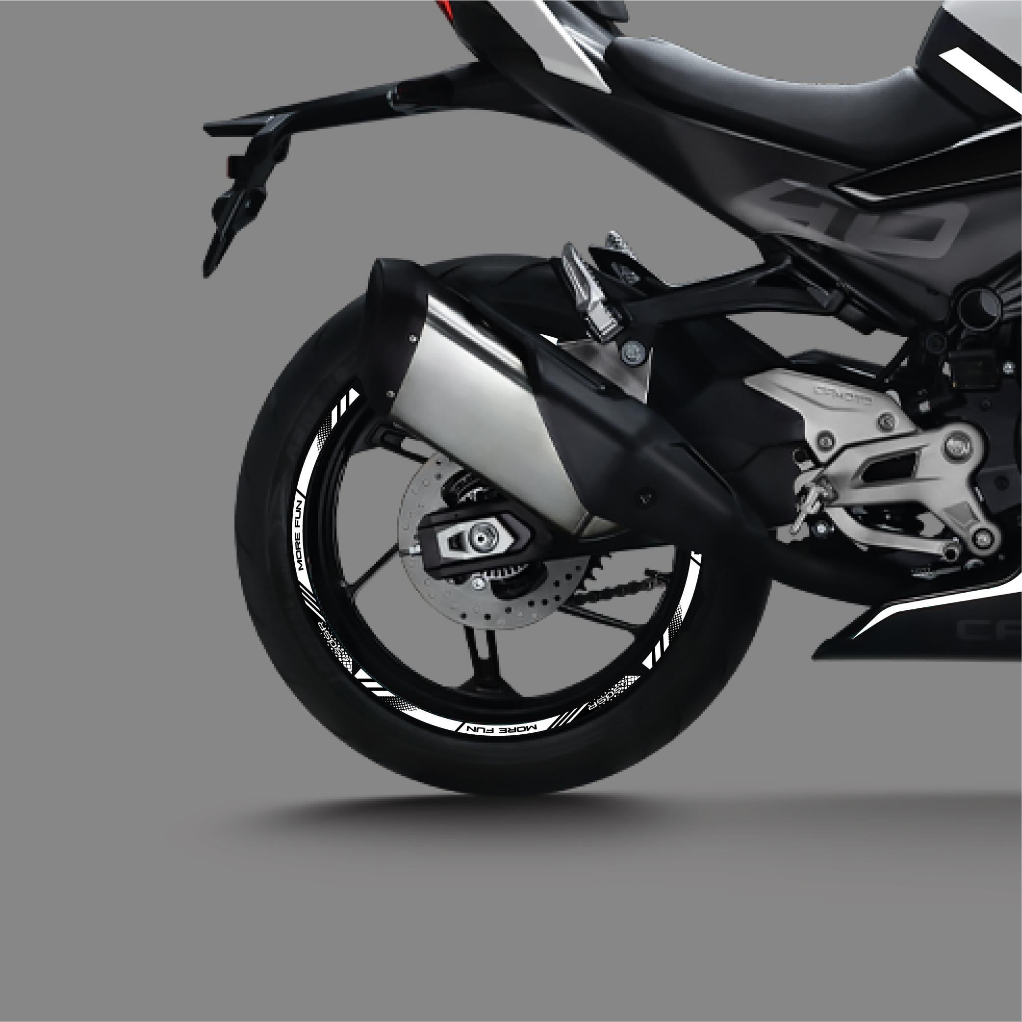 CFMOTO 450SR Sticker Jant Dışı Şerit Baskılı Turkuaz
