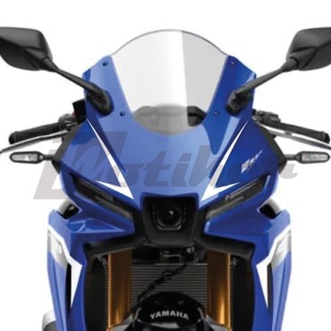 Yamaha YZF-R25 2025-2026 Model Ön Kafa Stıcker Etiket Model 2 Beyaz