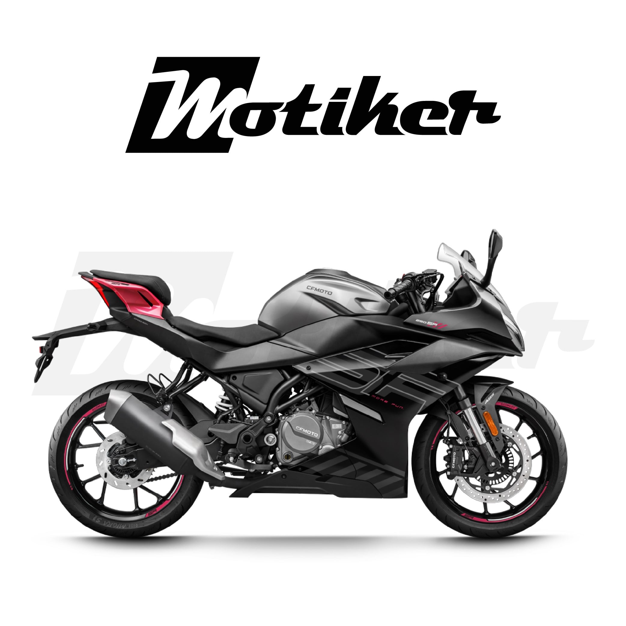 CF MOTO 250SR 2026 Orjinal Sticker Etiket Modeli Siyah Motor