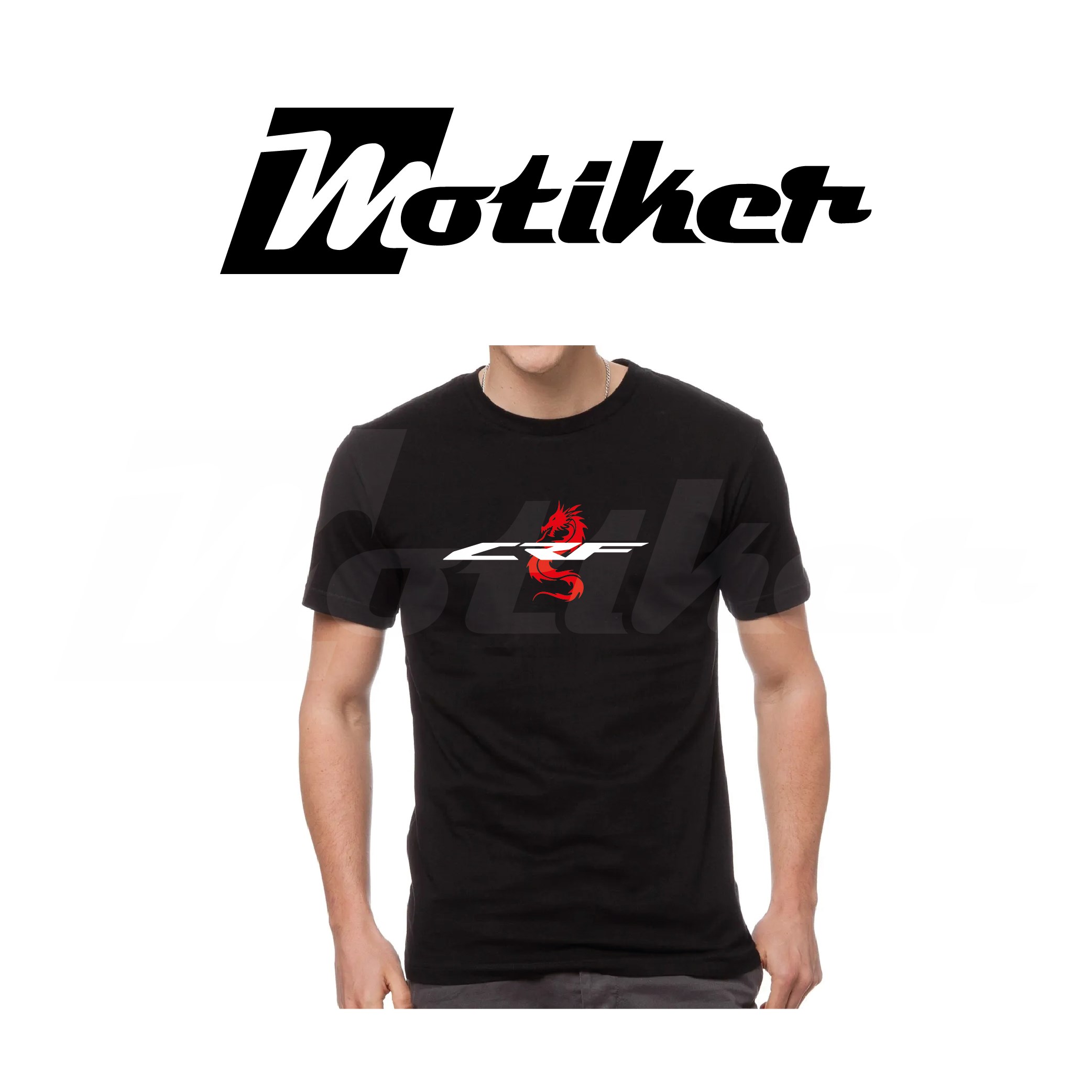 Honda CRF Dragon Desen Tasarımlı Motosiklet T-Shirt Modeli