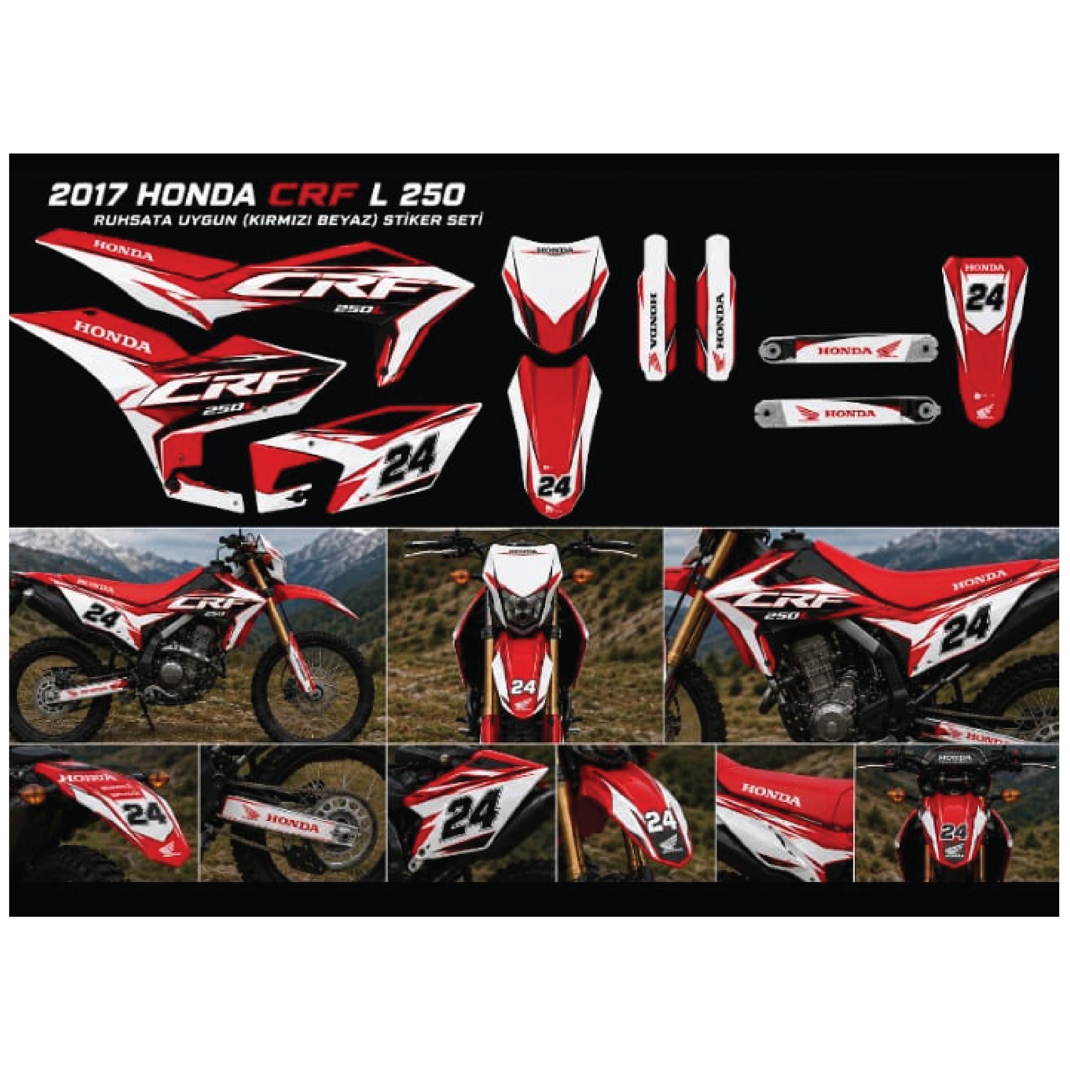 HONDA CRF 250L ÖZEL TASARIM 2017 MODEL