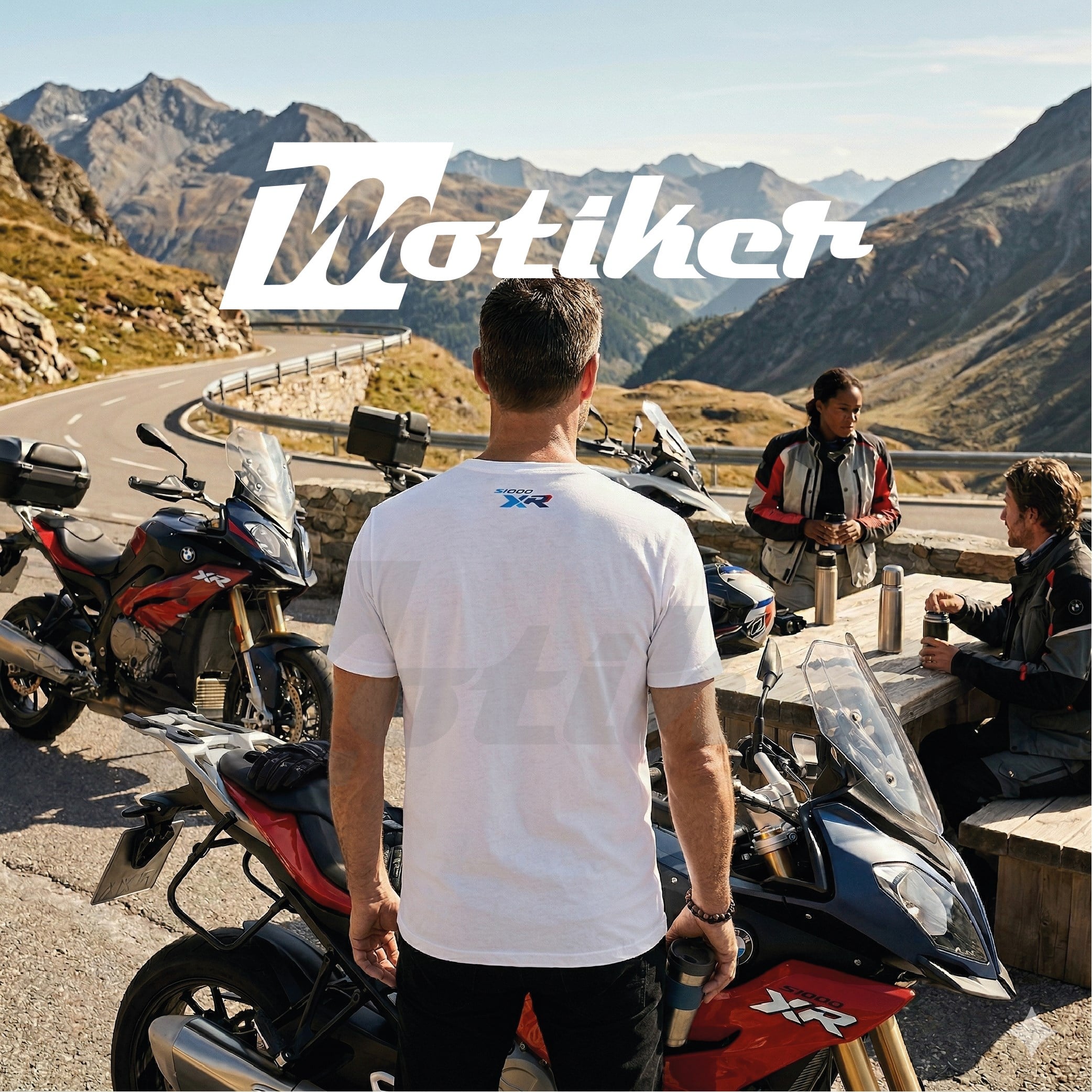 BMW S1000XR Motorcu T-Shirt Beyaz M Renkleri
