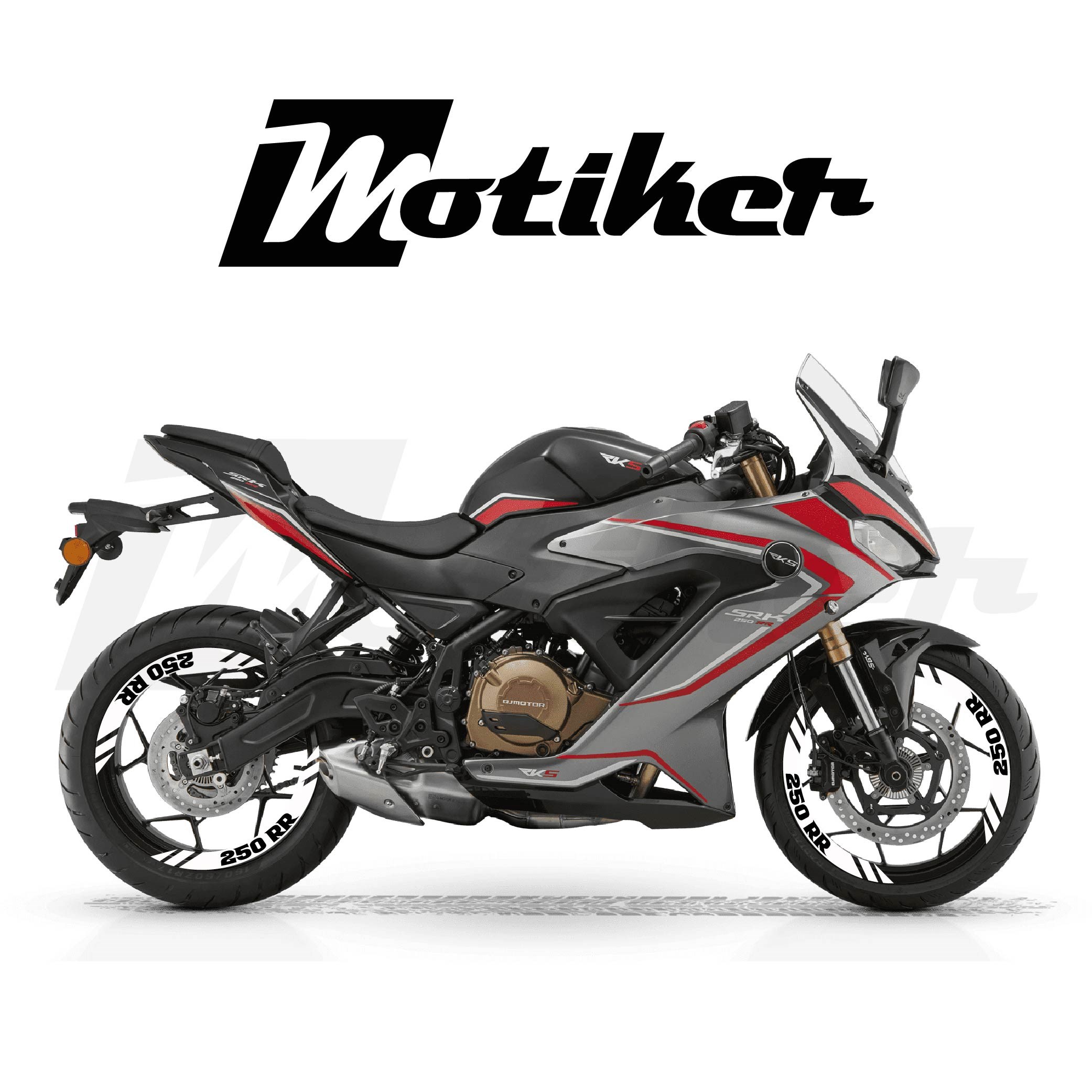 RKS SRK 250RR Jant Dış Şerit Tasarım Sticker Etiket Modeli