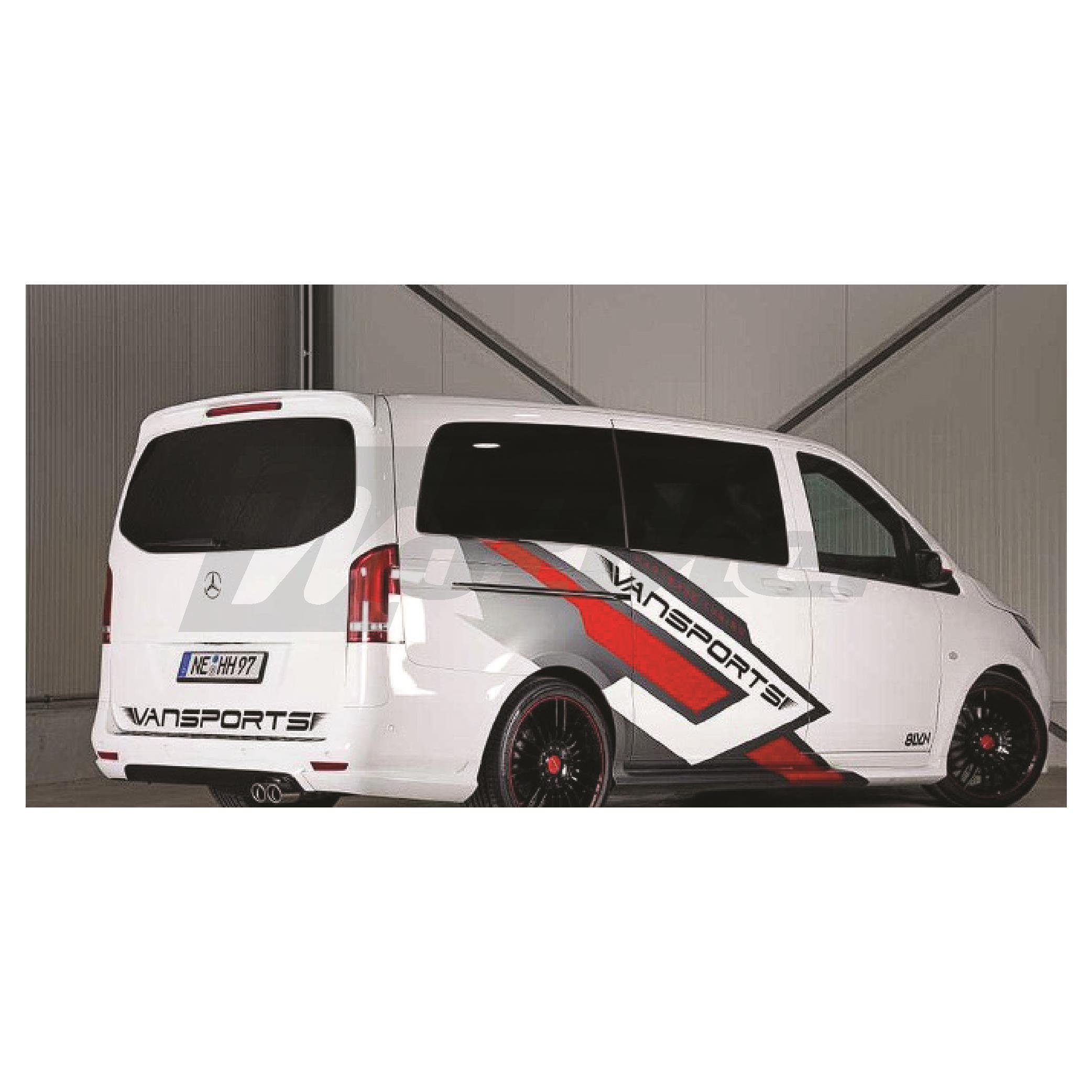 Volkswagen  Transporter Kırmızı Siyah Şerit  kaplama 