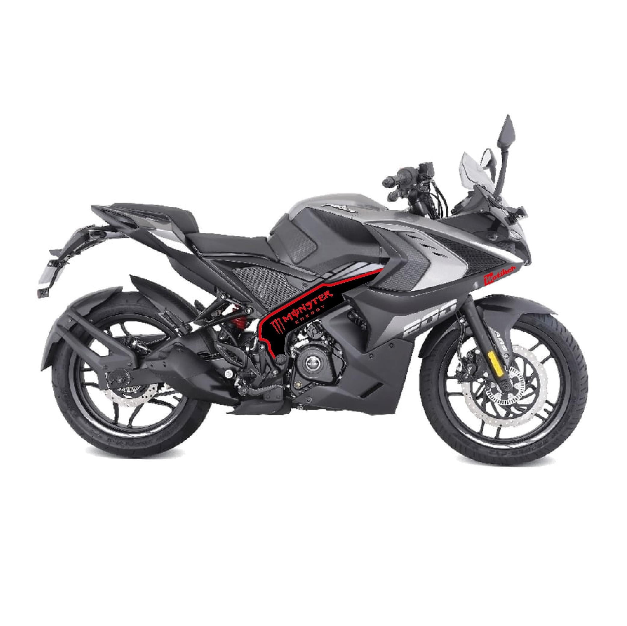 Bajaj RS200 Orta şase Monster Sticker Etiket Modeli