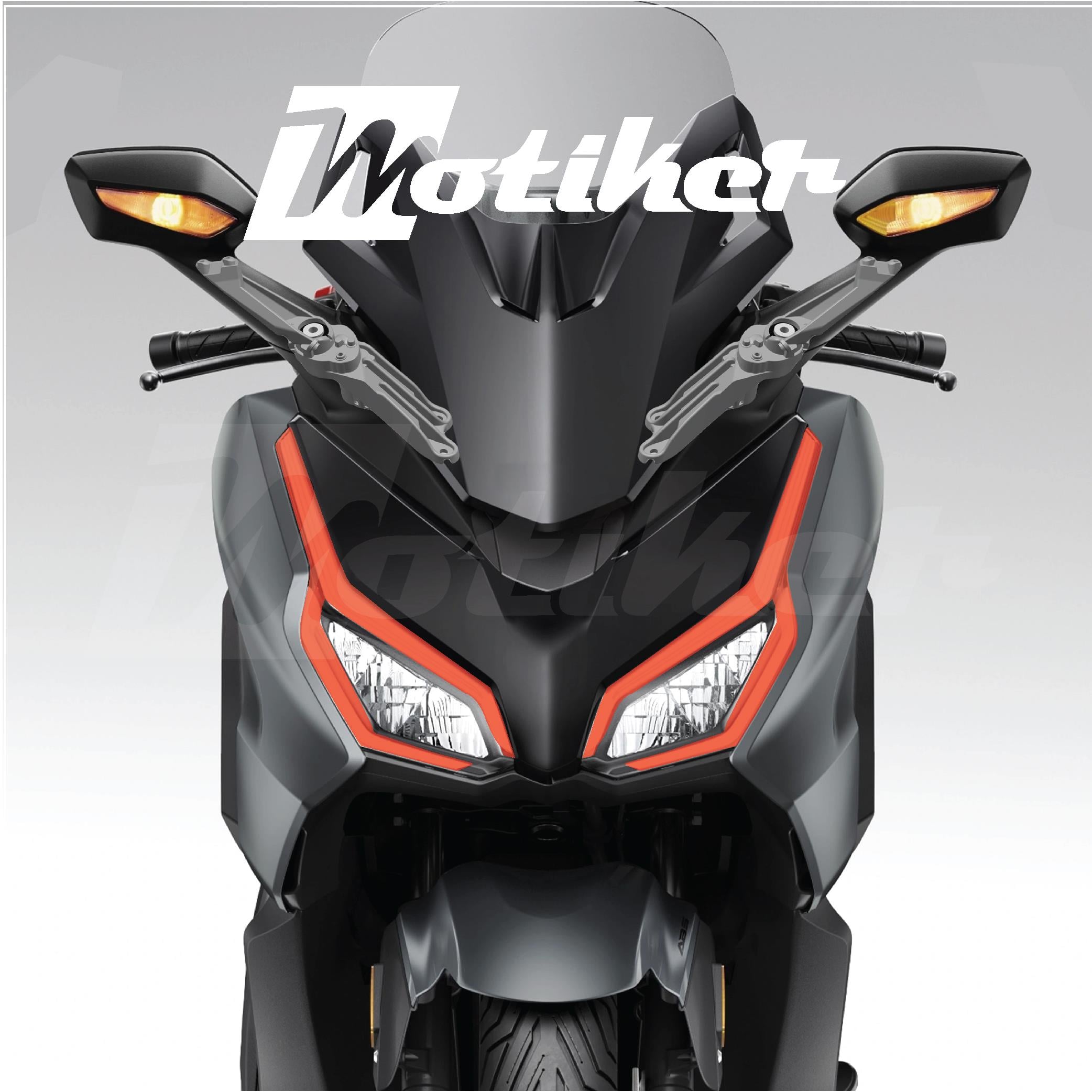 Honda Forza 2023-2024-2025 Yılları Uyumlu Kırmızı Far Filmi Far Tasarım Sticker