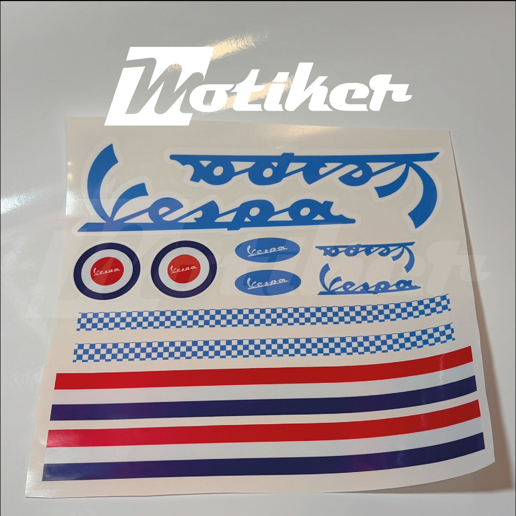 Piaggio Vespa Kask Sticker Etiket Modeli