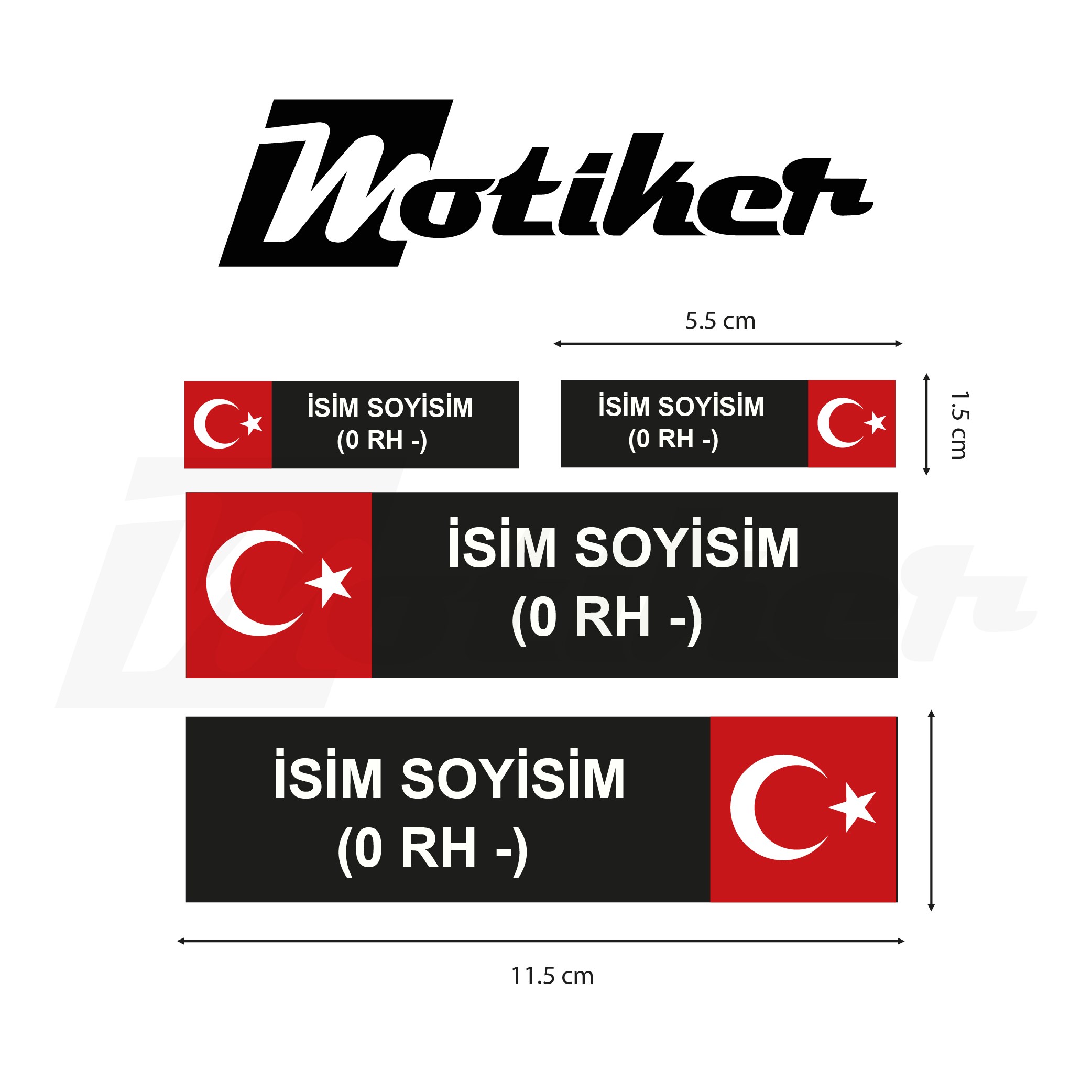 Kan Gurubu Mini Sticker Tasarımı Etiket Modeli