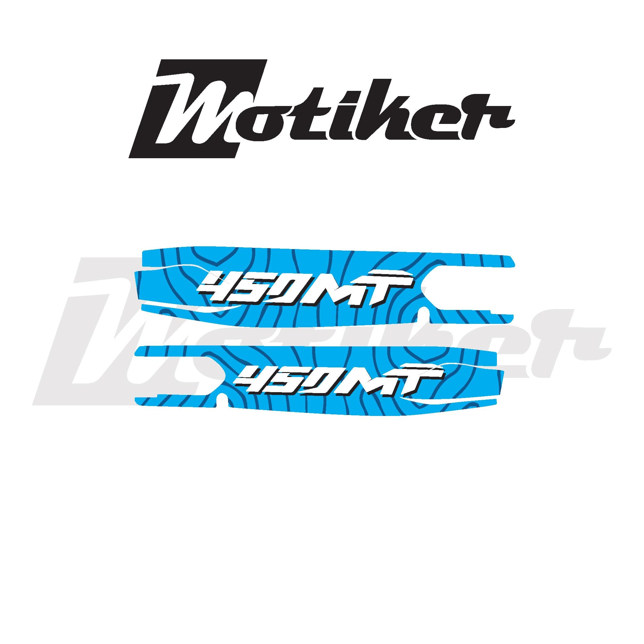 CFMOTO 450MT Arka Maşa Mavi Tasarım Sticker Etiket Kaplama Modeli