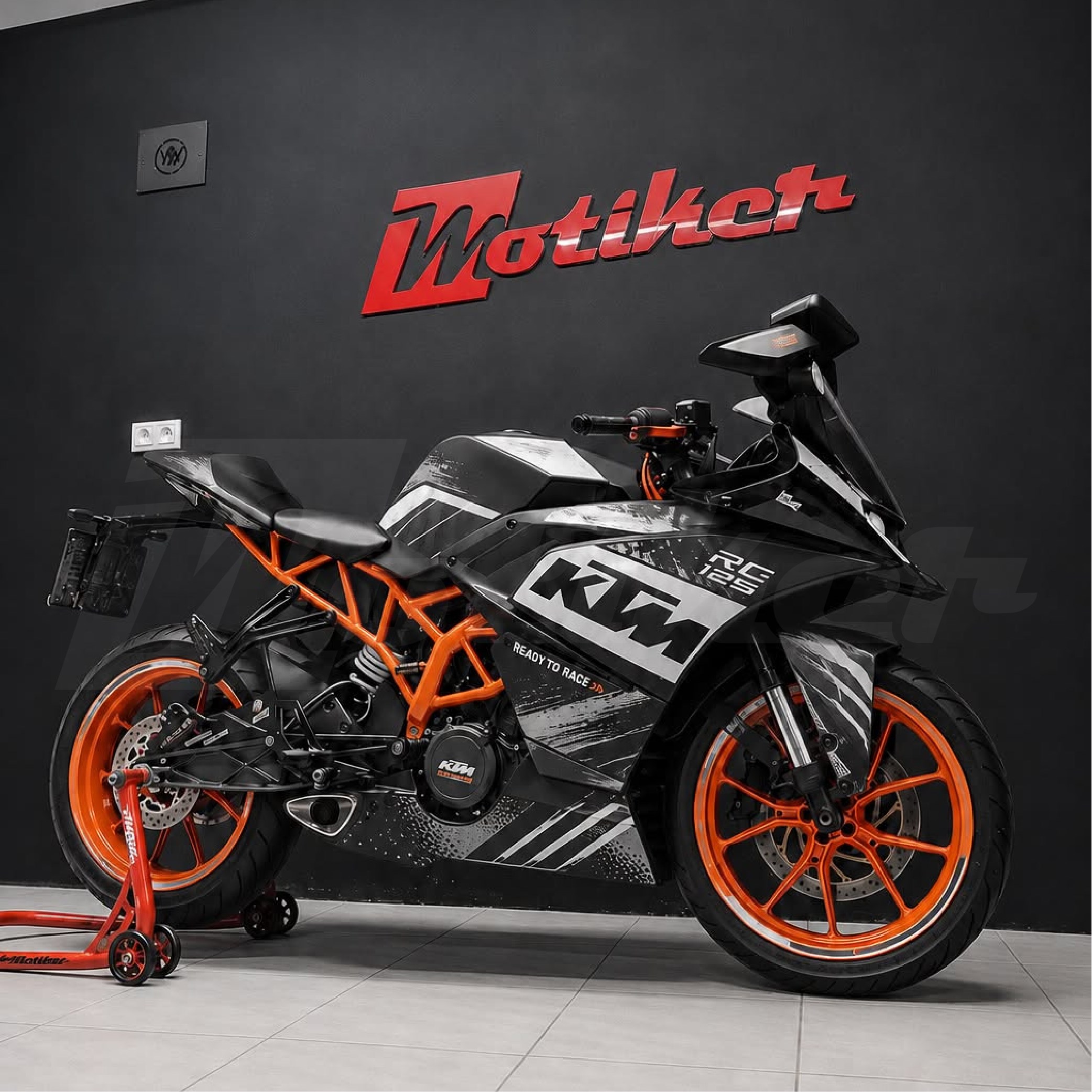 KTM RC125 / 250 / 390 Ready To Race Tasarım Sticker Etiket Modeli