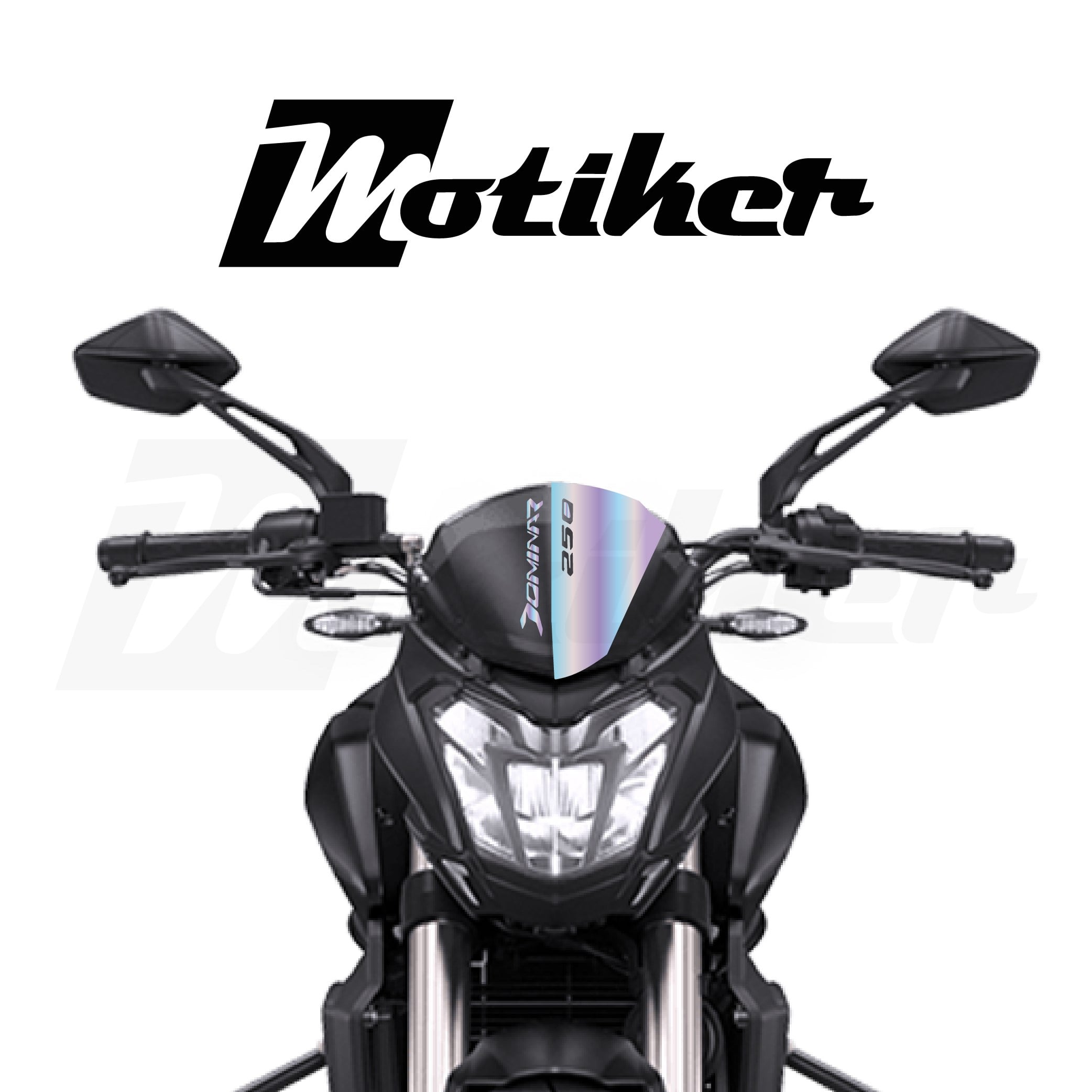 Bajaj Dominar 250 Ön cam Detay Tasarım Sticker Etiket Modeli