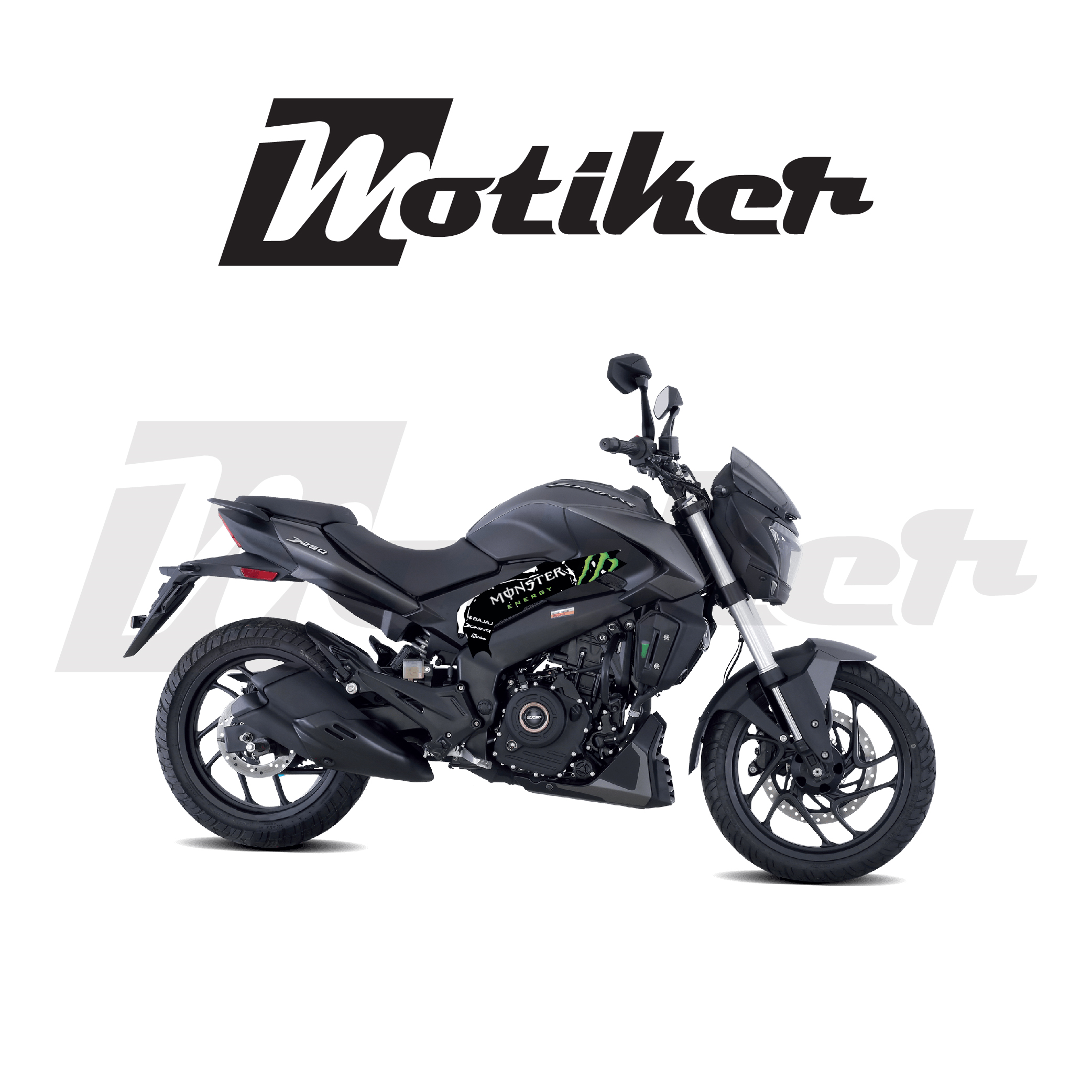 Bajaj Dominar 250 Orta Şase Monster Tasarım Sticker Etiket Modeli