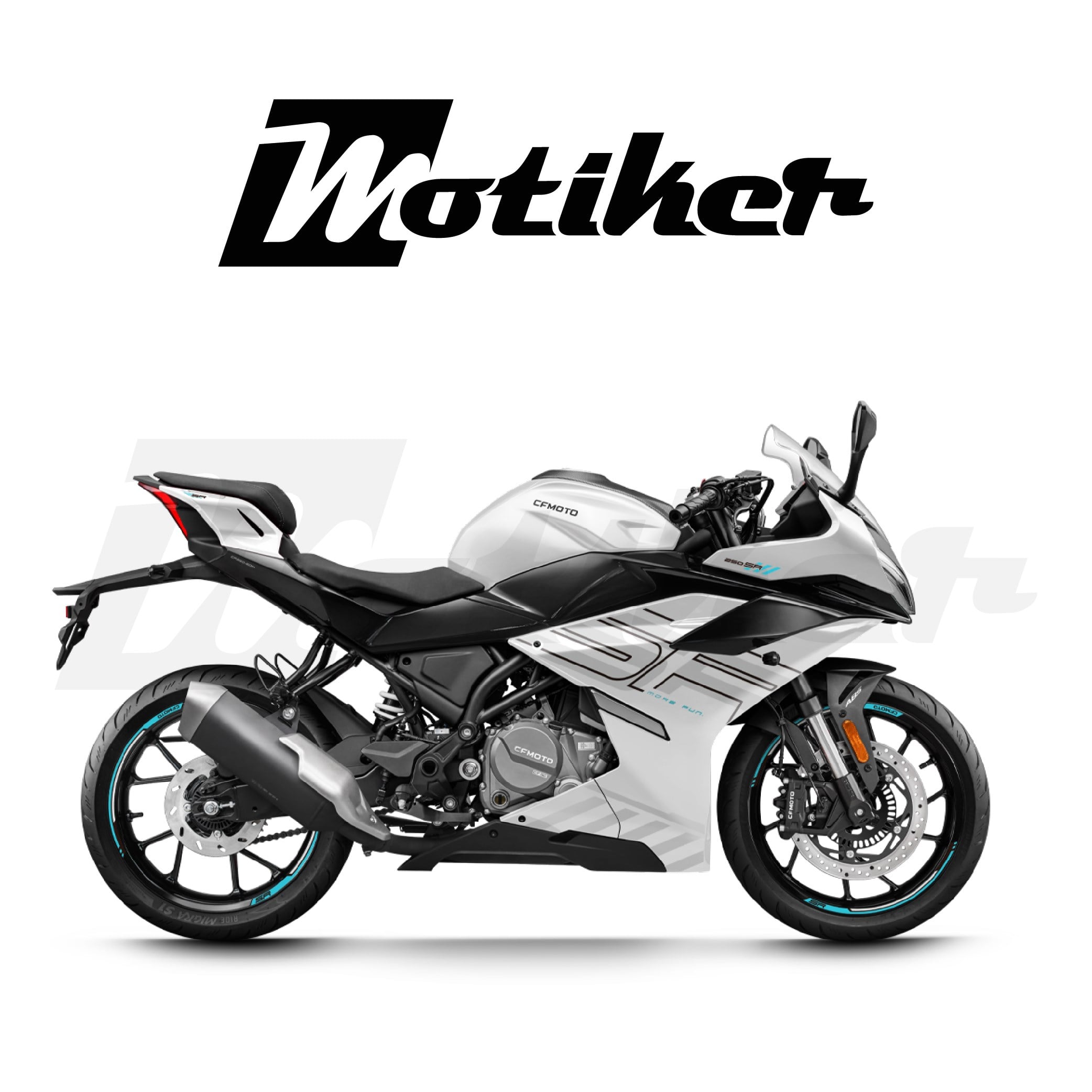 CF MOTO 250SR 2026 Orjinal Sticker Etiket Modeli Beyaz Motor