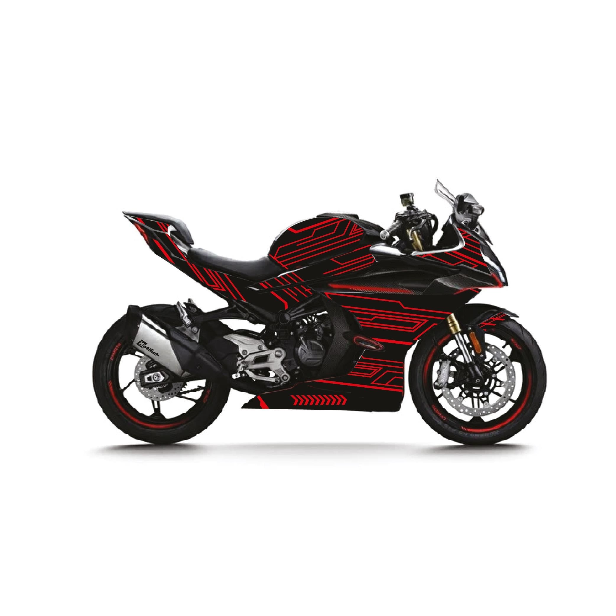 CFMOTO 450SR Technology Parçalı Kaplama Sticker Etiket Modeli 