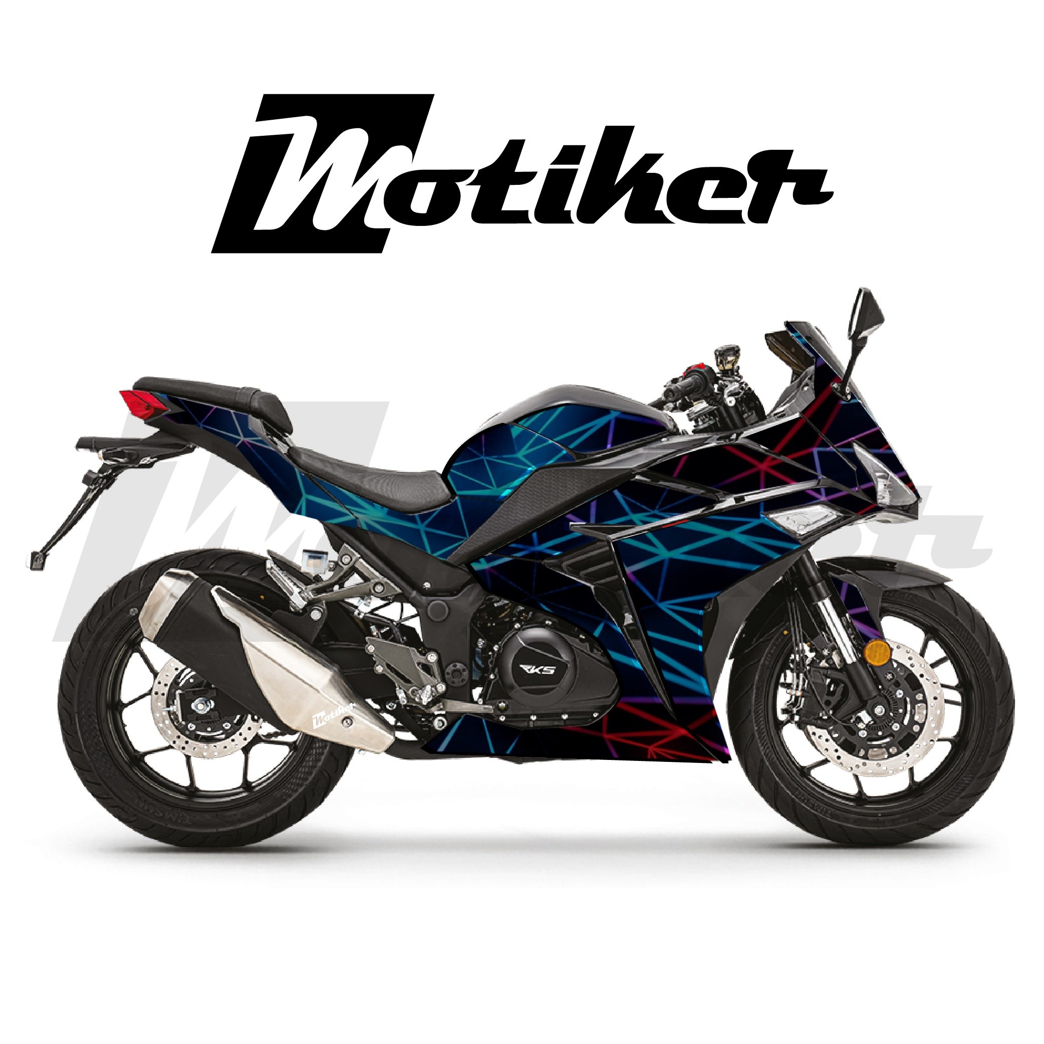 RKS R250 Parçalı Kaplama Sticker Etiket Modeli Prizma Desen 18 (MTK9379)