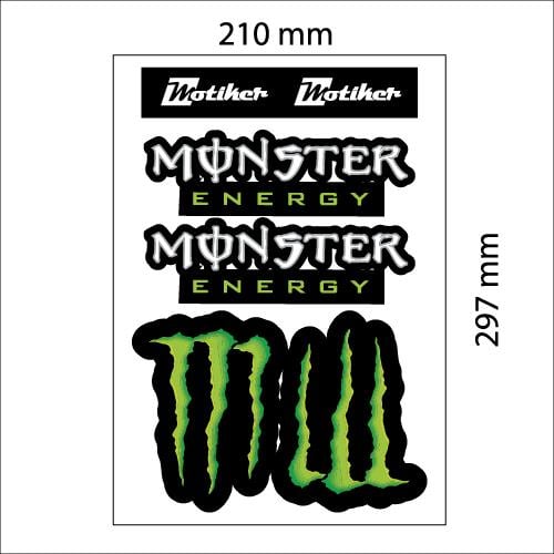 Monster A4 Sticker