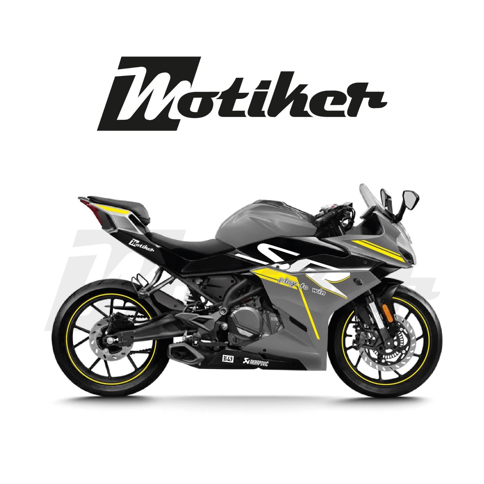 CF MOTO 250SR Orjinal Tasarım Sticker Etiket Modeli