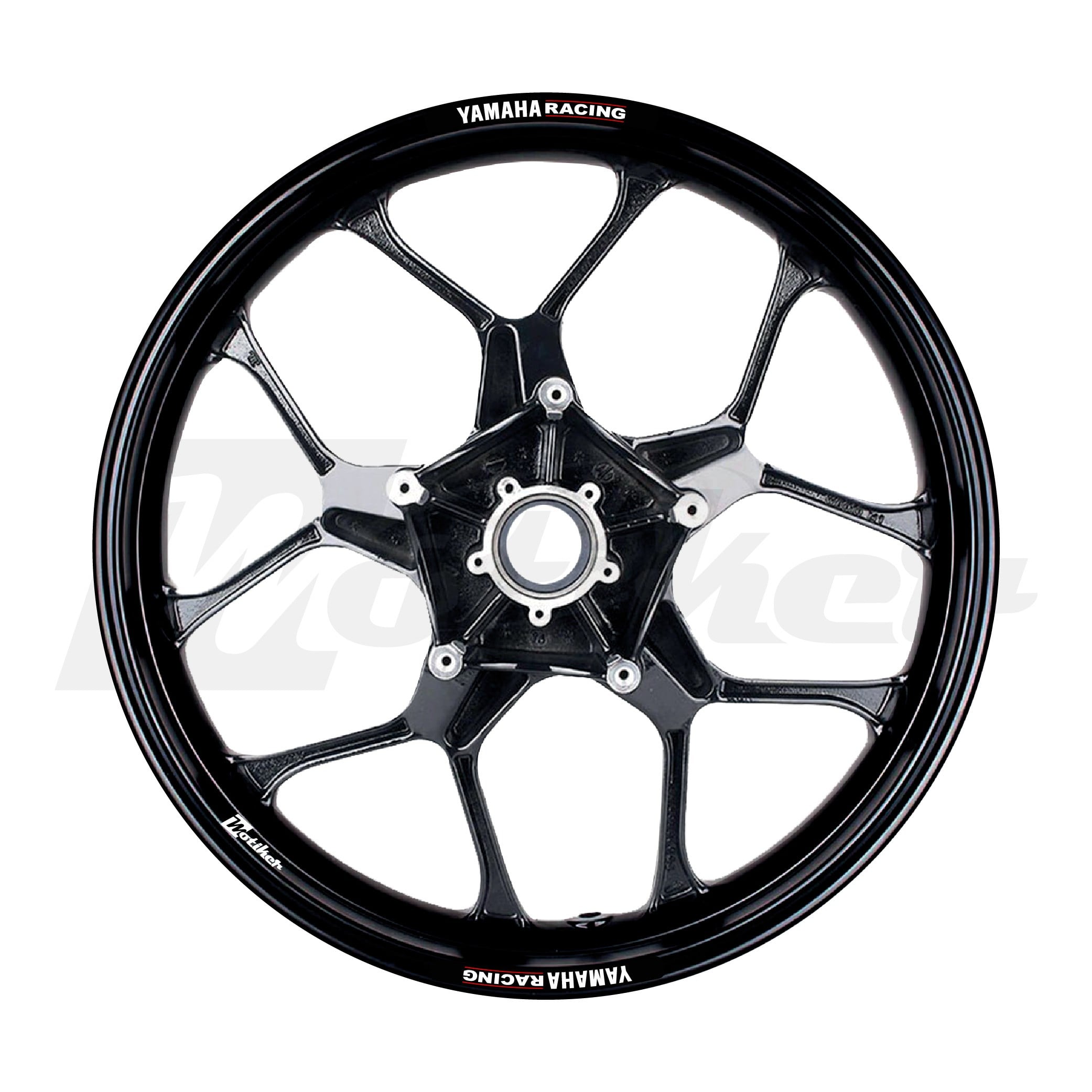 Yamaha Racing Tasarımlı Jant Dışı Mini Şerit Sticker Etiket Modeli