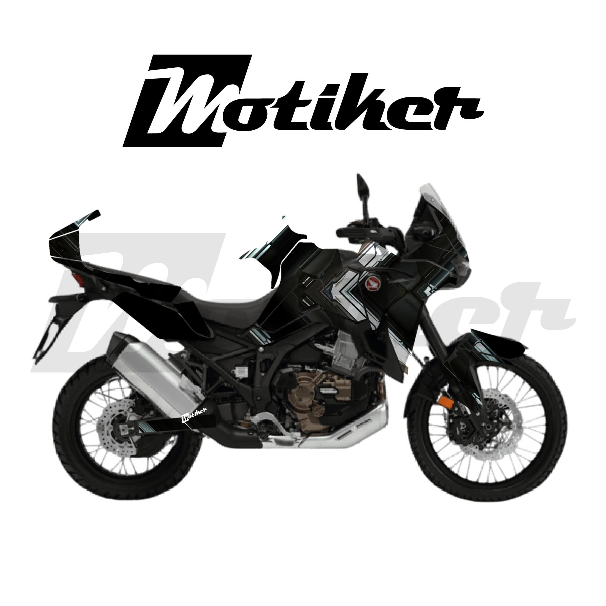 HONDA AFRICA TWIN CRF 1100 L 2020-2023 Parçalı Kaplama Sticker Etiket Modeli Metalik Ok Desen 10 (MTK9371)