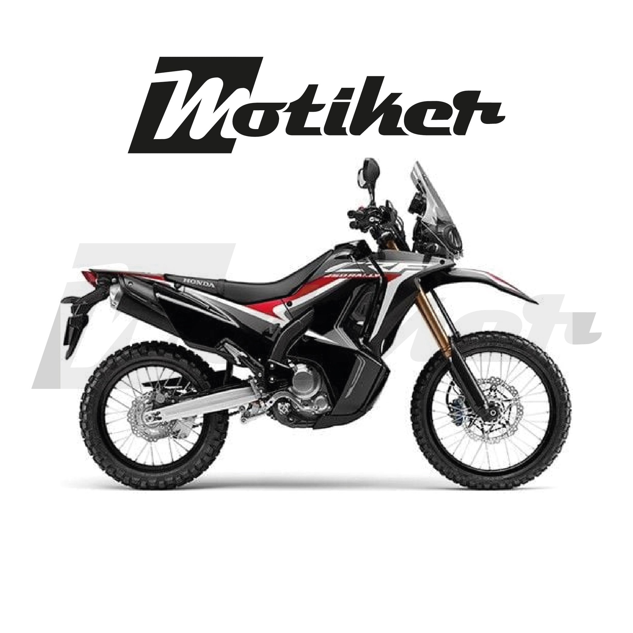 Honda CRF 250 2017-2020 Orjinal Revizyon Sticker Etiket Modeli  Siyah Motor Uyumlu