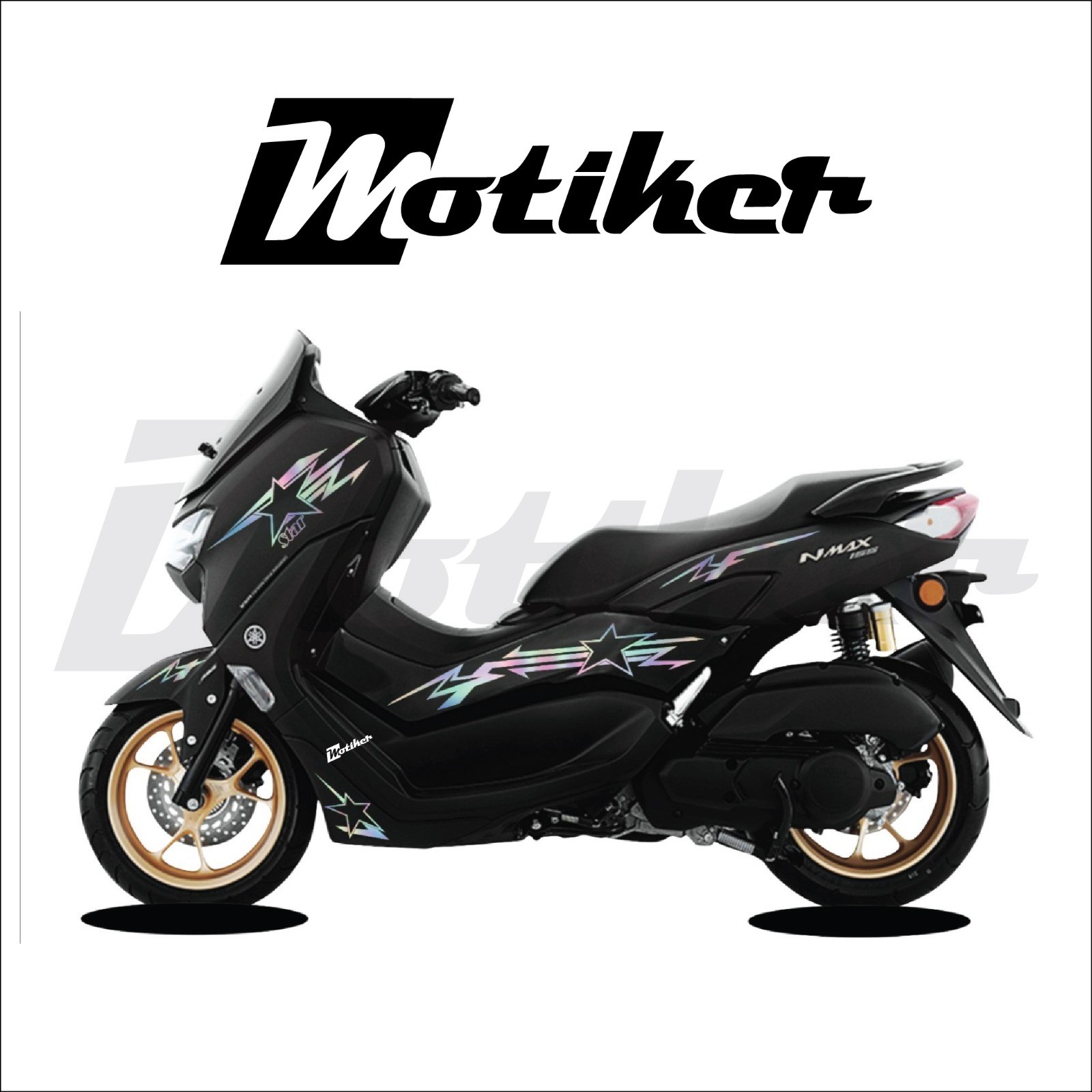 Yamaha N-Max 2021-2024 Star Takım Sticker Etiket Modeli