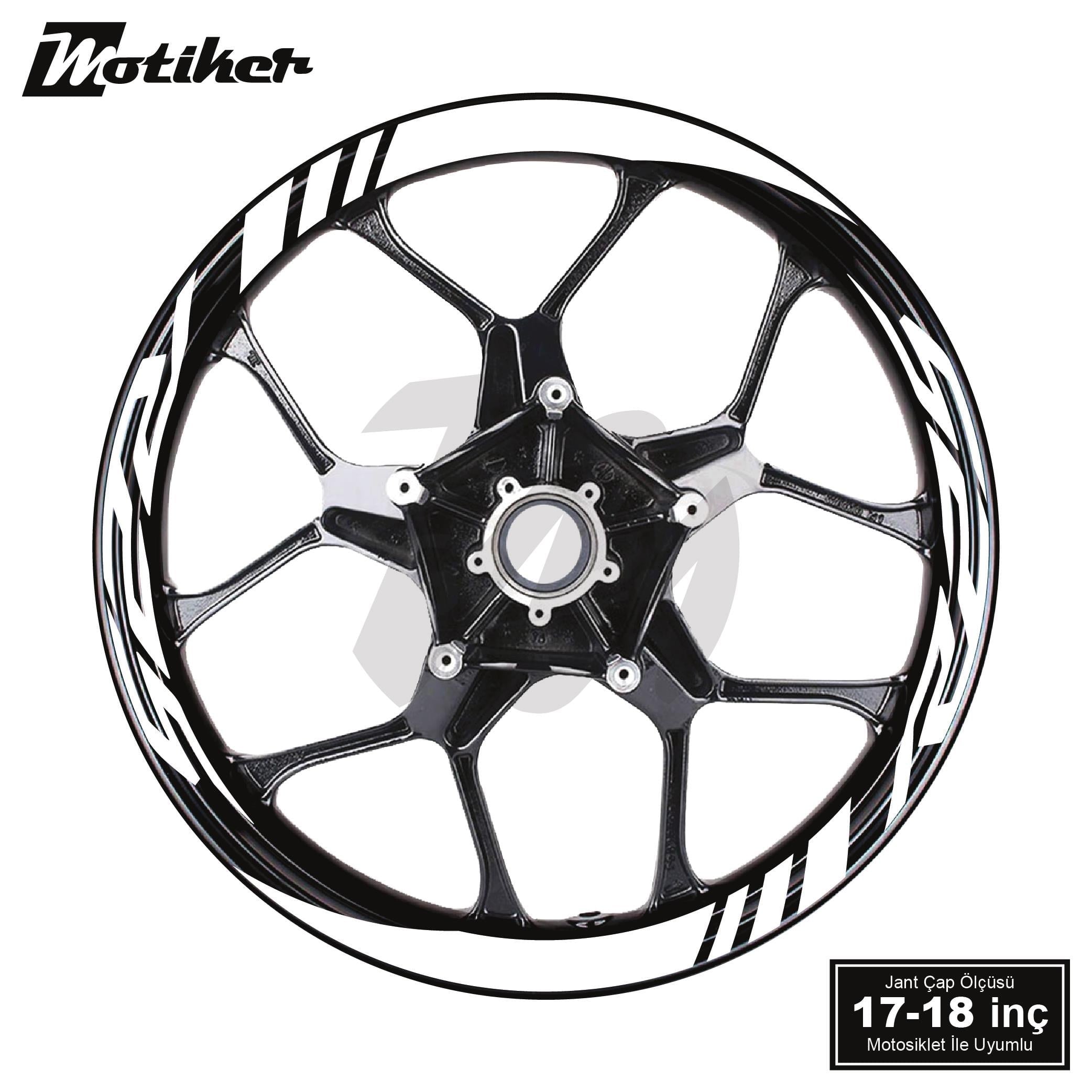 Yamaha R25 Geniş Jant Sticker Modeli 16lı 