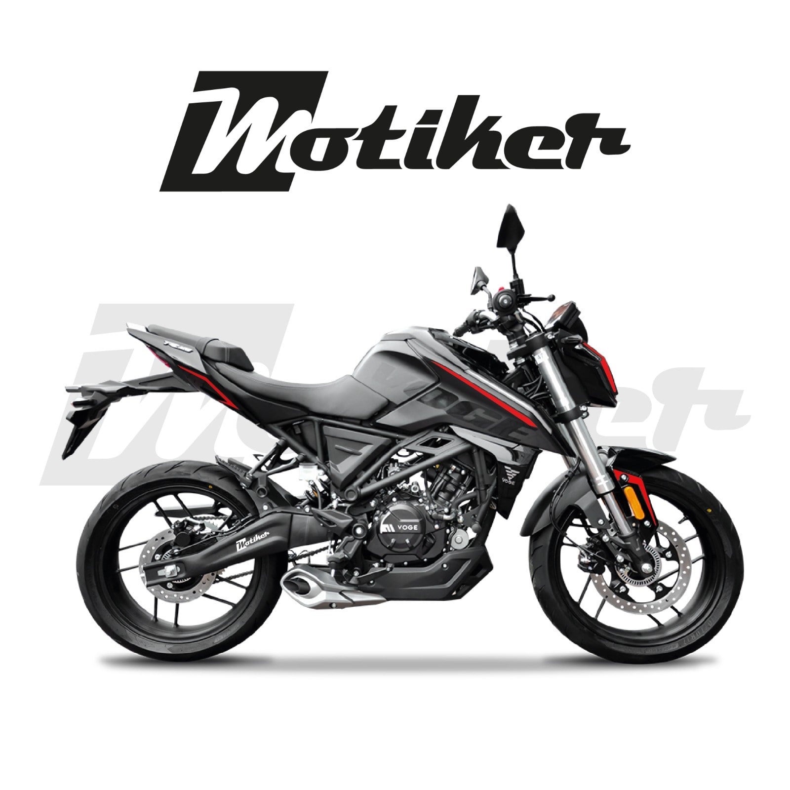 Voge R125 Kırmızı Detay Tasarımı Sticker Etiket Modeli
