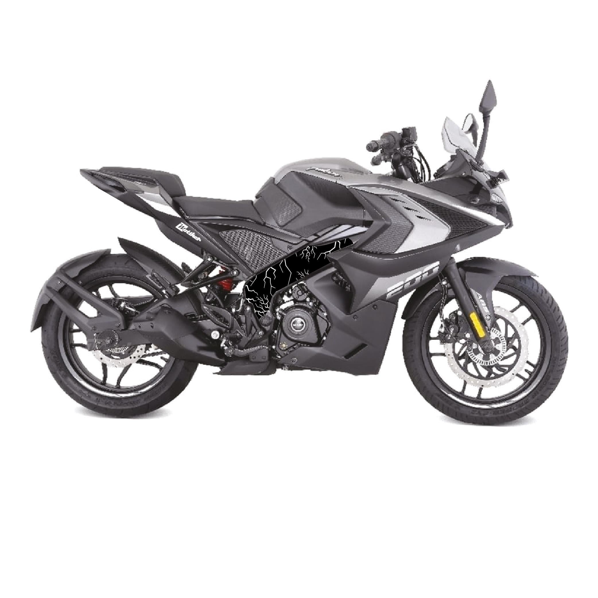 Bajaj RS200 Şimşek (Lightning) Desen Orta Şase Sticker Etiket Modeli