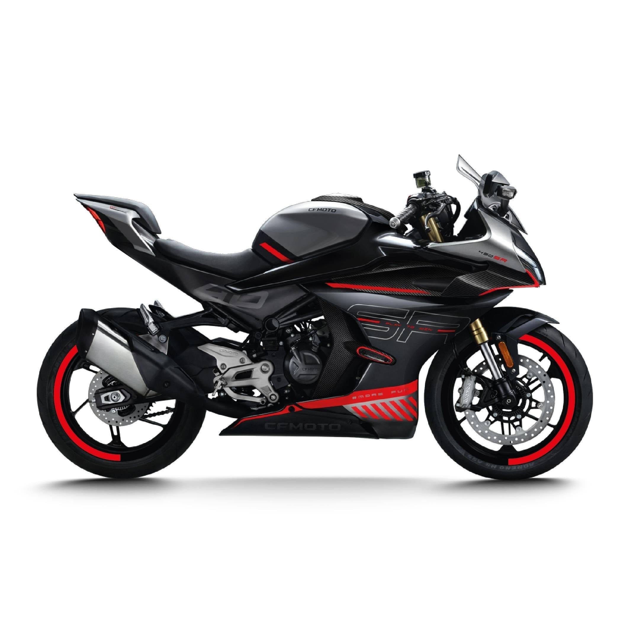 CFMOTO 450SR Yarım Jant Kaplama Sticker Etiket Modeli