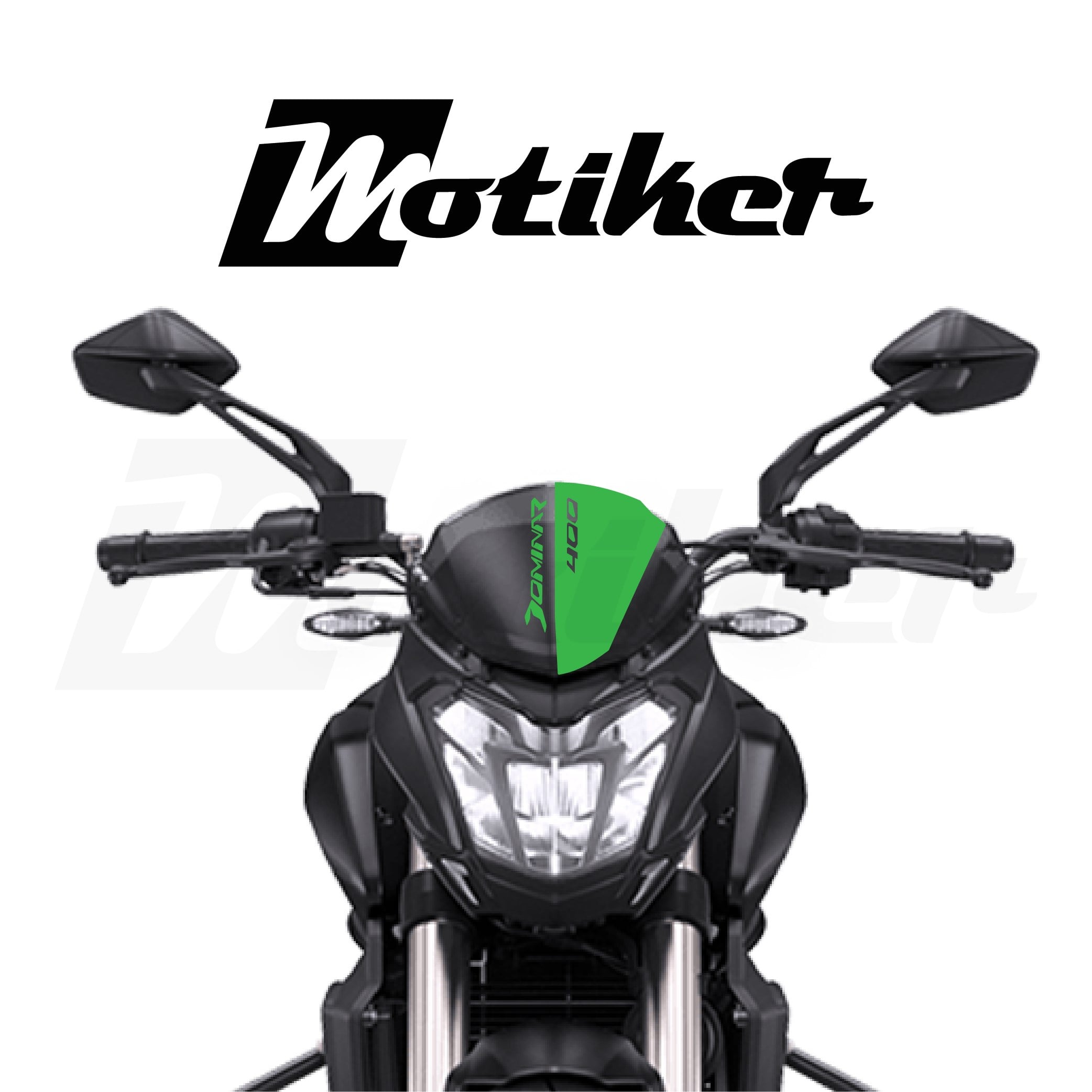 Bajaj Dominar 400 Ön cam Detay Tasarım Sticker Etiket Modeli