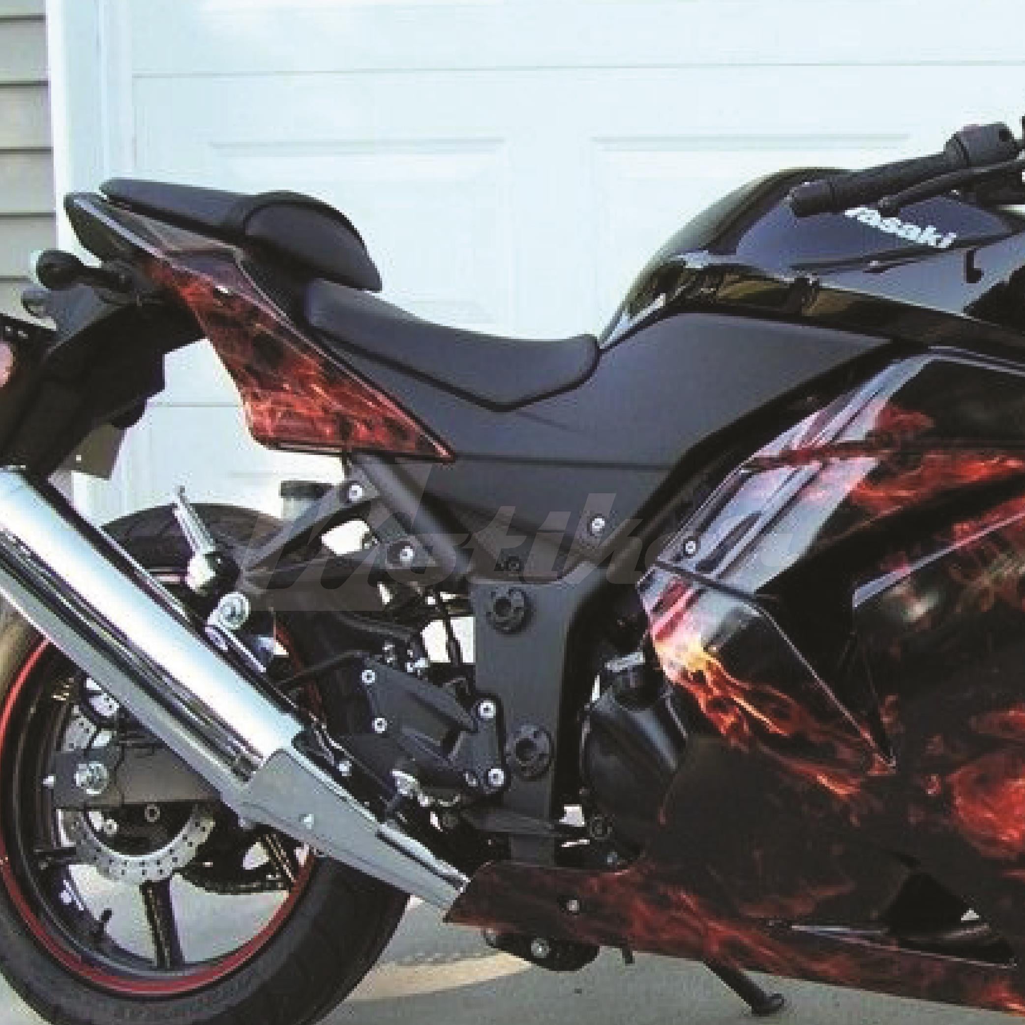 Kawasaki  Yanan Alev Kaplama Sticker