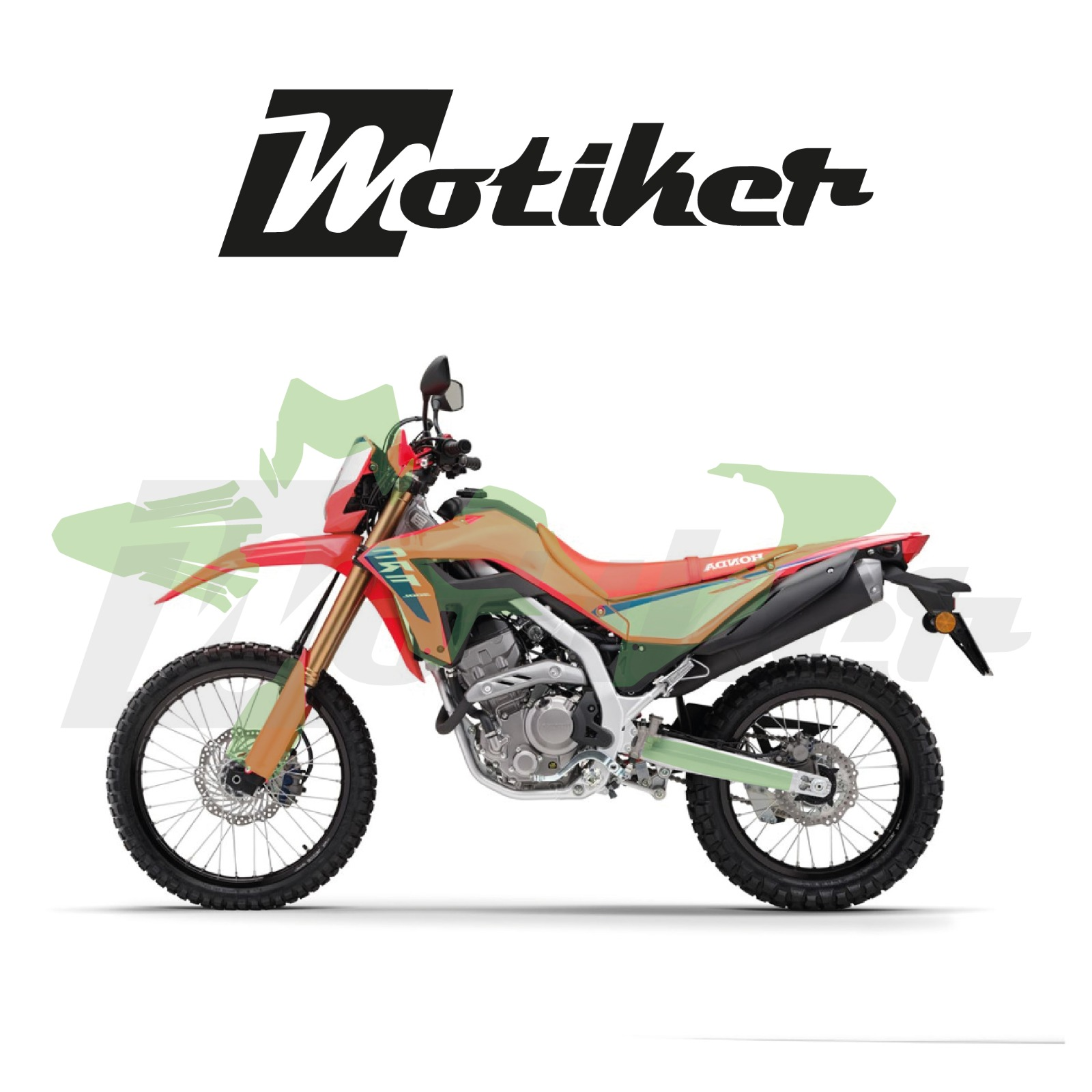 Honada CRF 250L 2025 Model PPF Kaplama (Şefaf Folyo Koruma) Tasarım Sticker Etiket Modeli