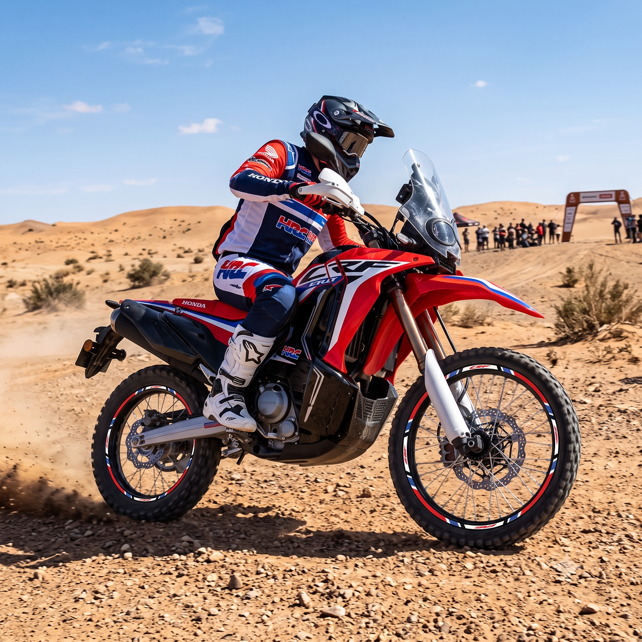 Honda CRF RALLY Jant Sticker  Tasarımı Etiket Modeli