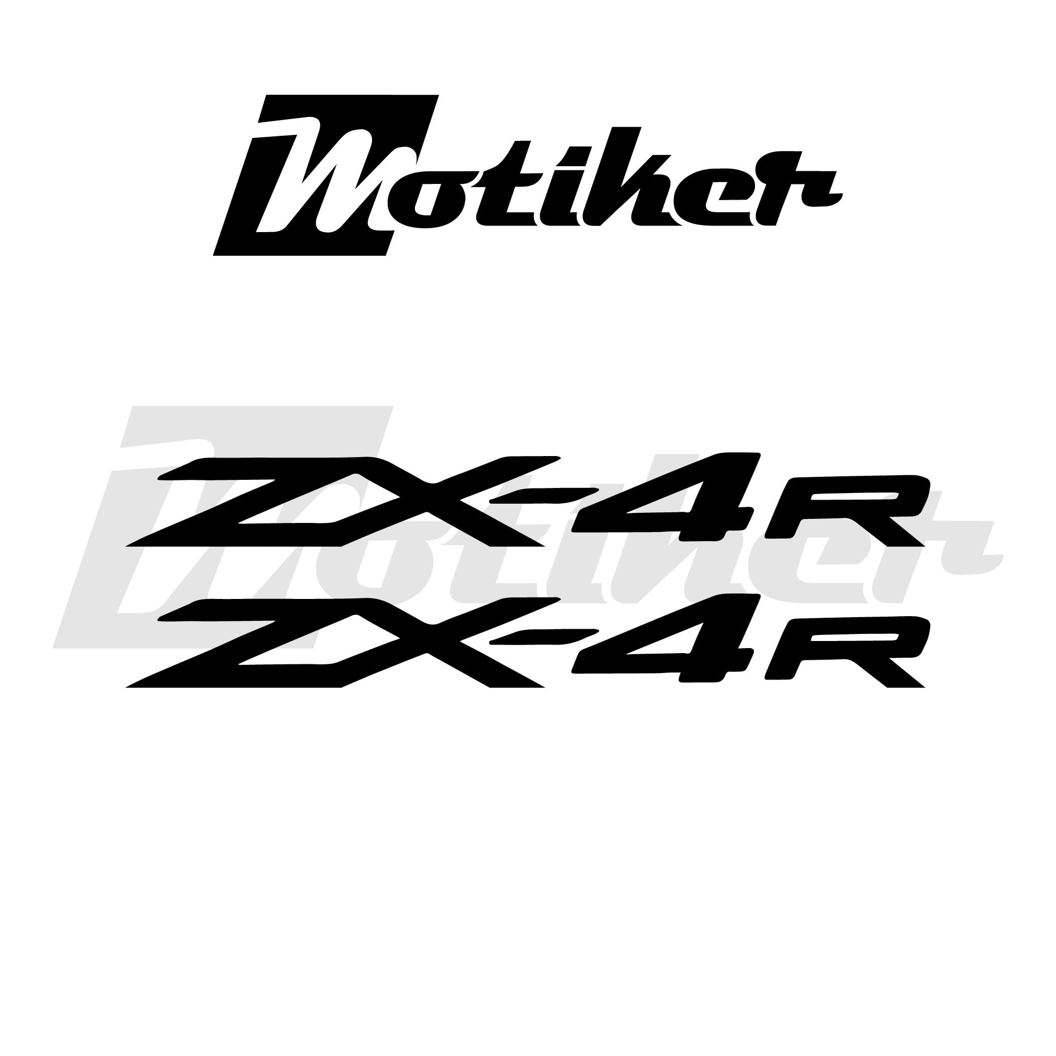 Kawasaki ZX4R Yazı Logo Sticker Etiket Modeli