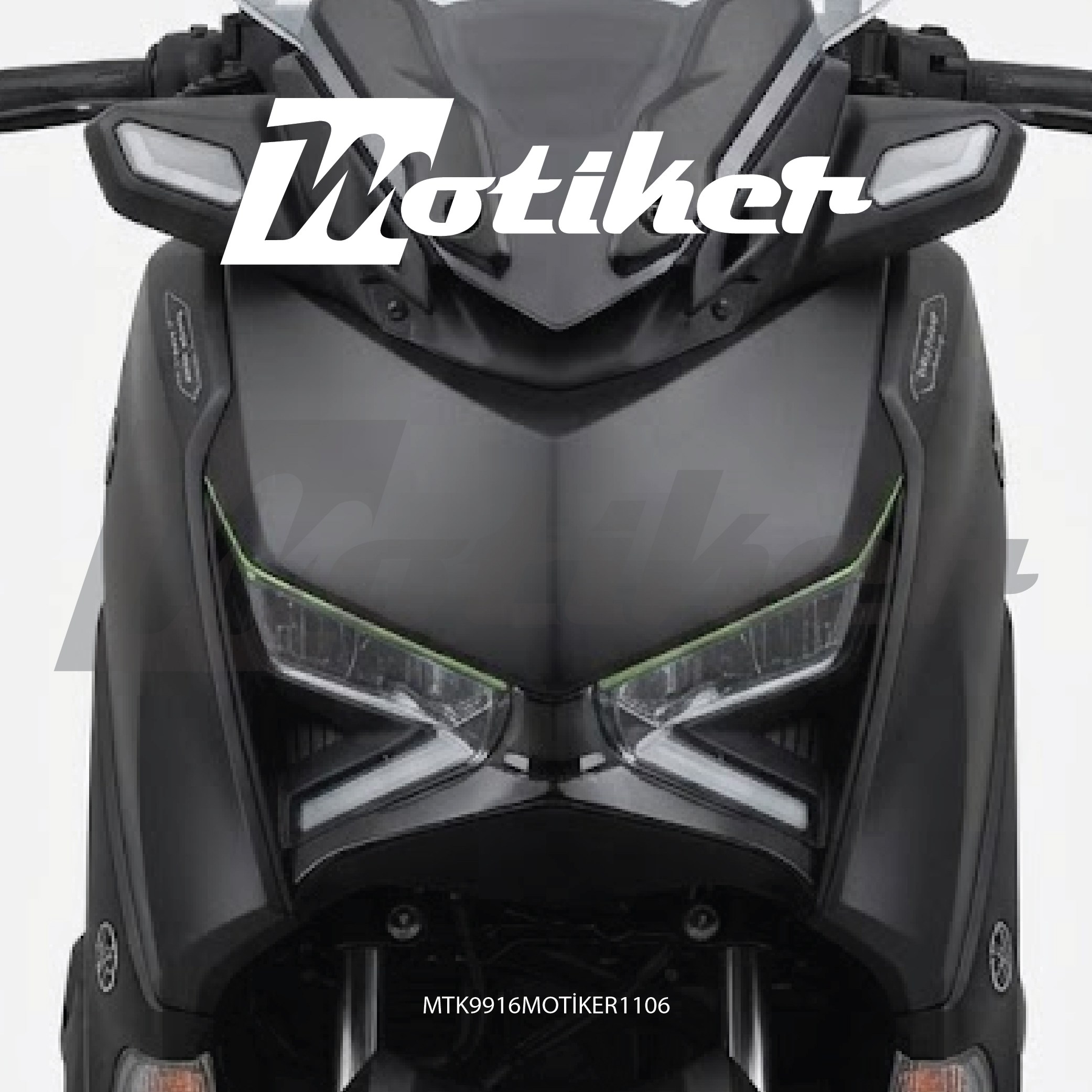 Xmax ön far altı winglet piano black (parlak siyah) KAPAK 2024-2026