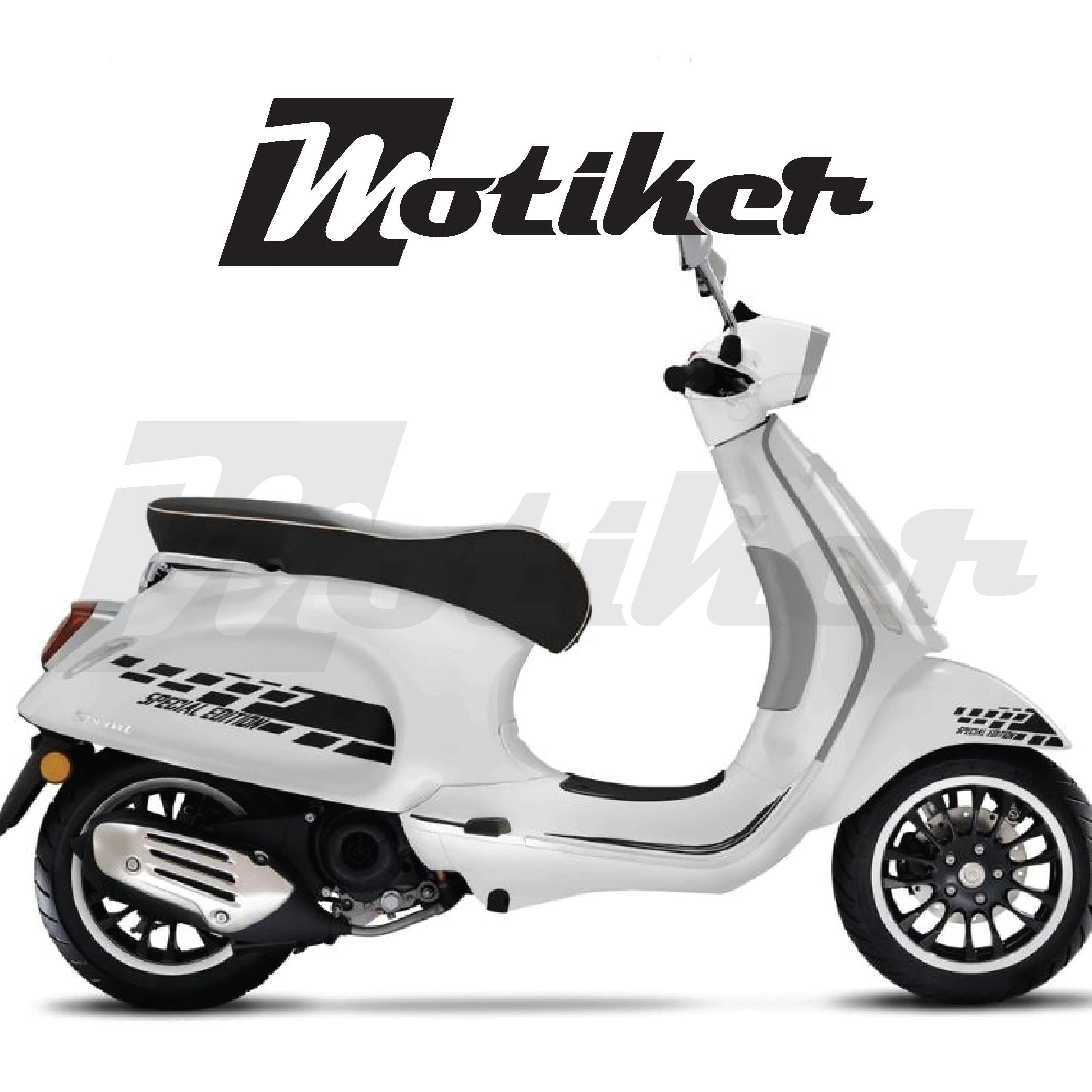 Vespa Special Edition Tasarımı Sticker Etiket Modeli Evrensel