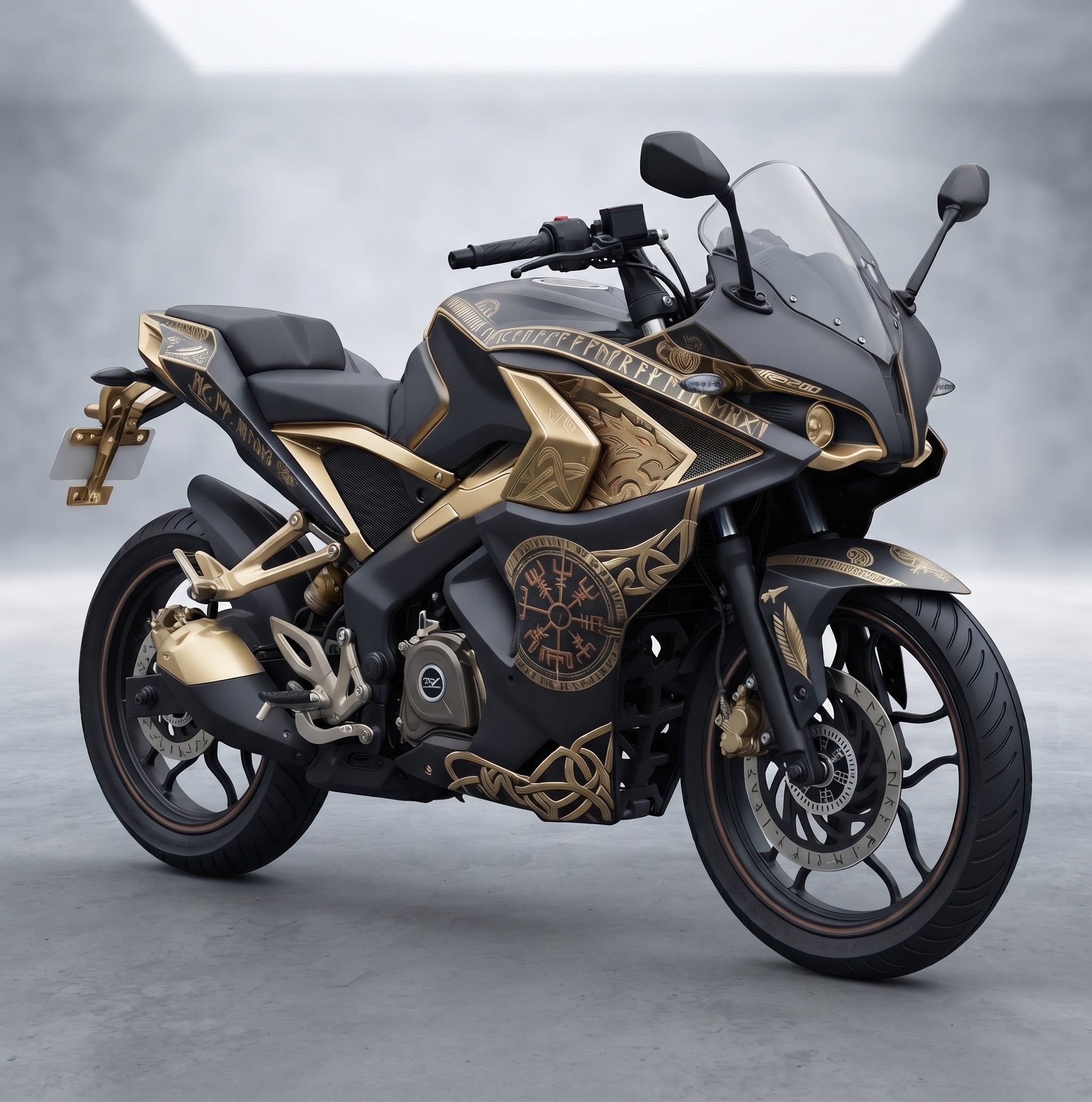Bajaj RS200 Celtic knots