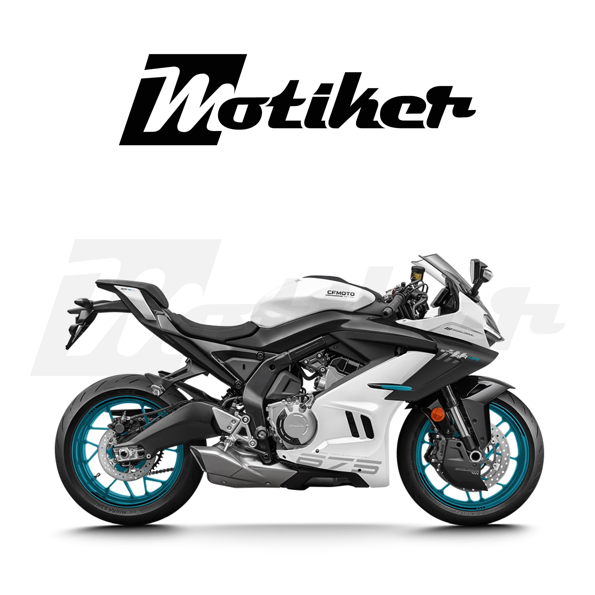 CFMOTO 675SR-R Orjinal Tasarım Sticker Etiket  Modeli TURKUAZ