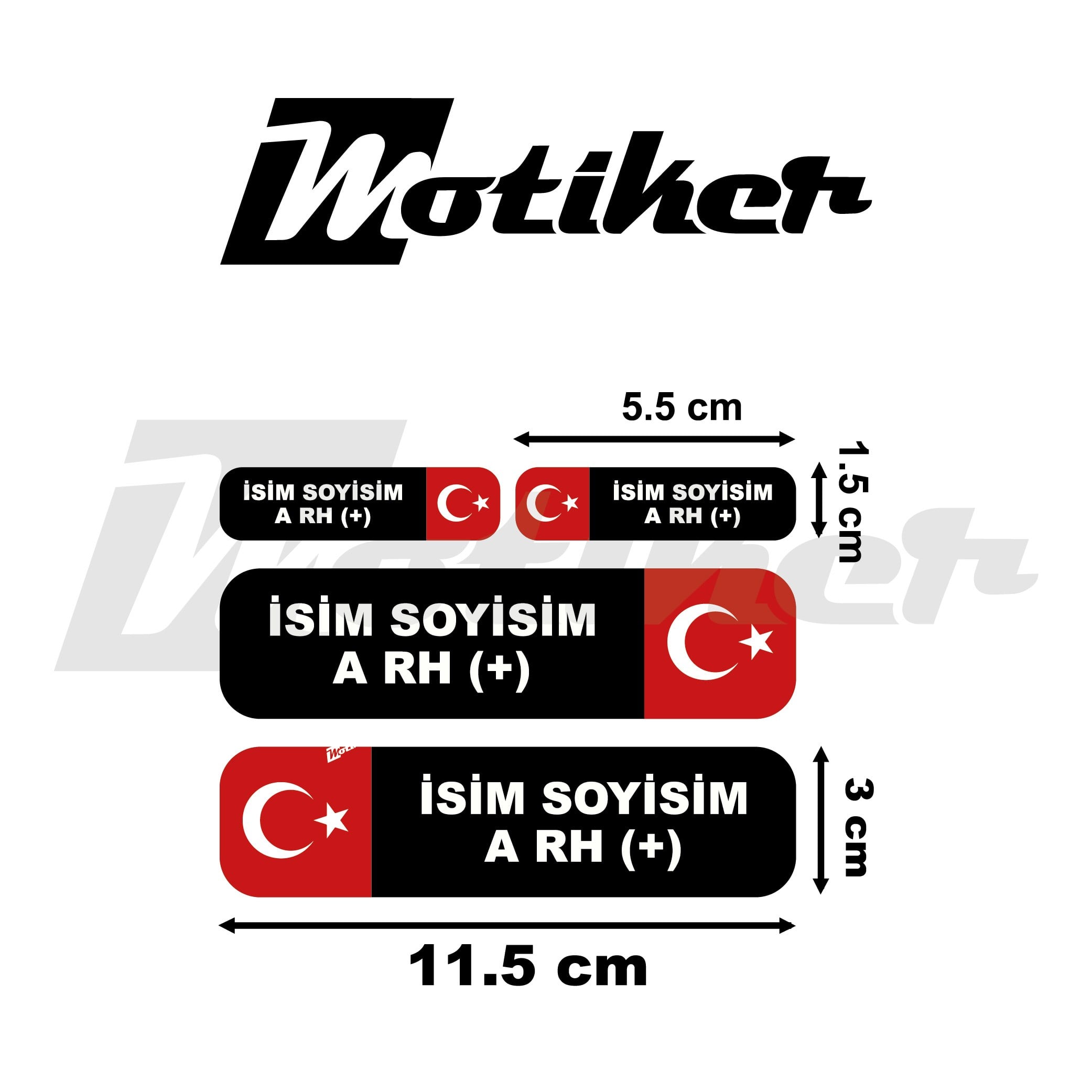 Kan Gurubu Mini Sticker Tasarımı Etiket Modeli