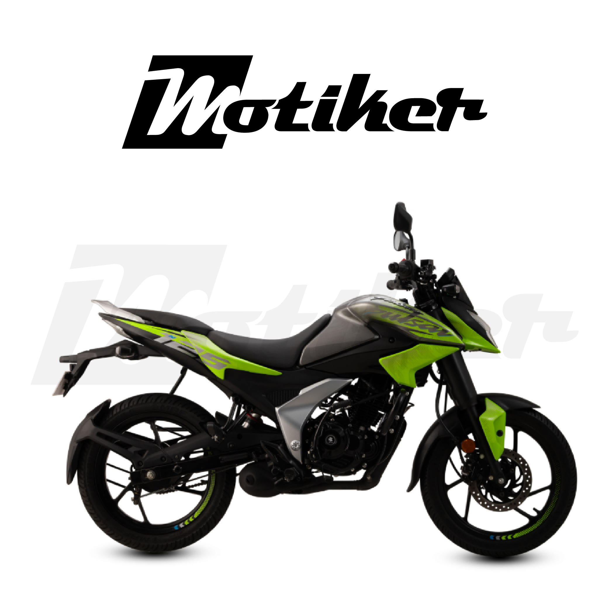 Bajaj Pulsar N125 Orjinal Sticker Tasarımı (Yeşil) Sticker Etiket Modeli