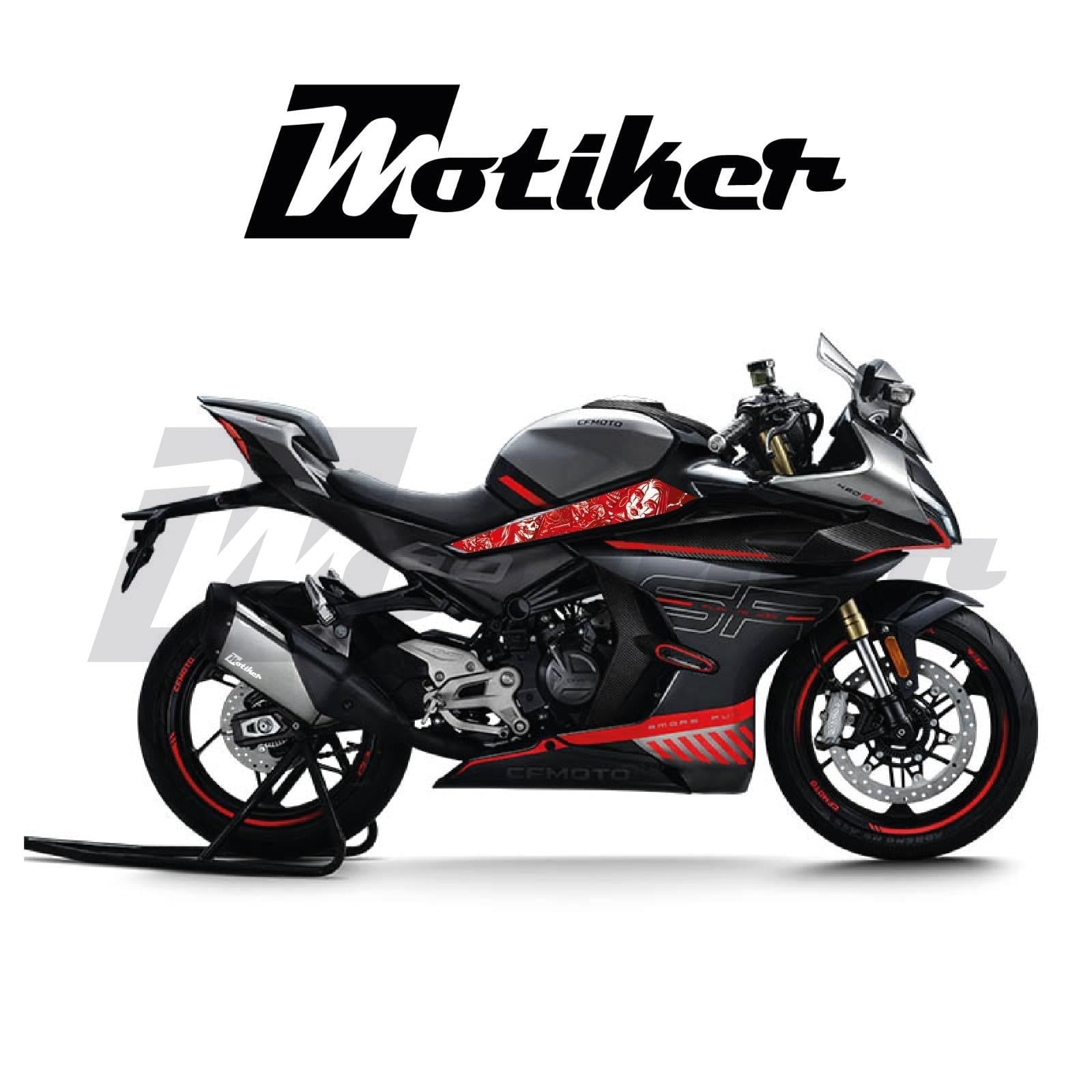 CFMOTO 450SR Orta Grenaj Chiano Tasarım Sticker Etiket Modeli 
