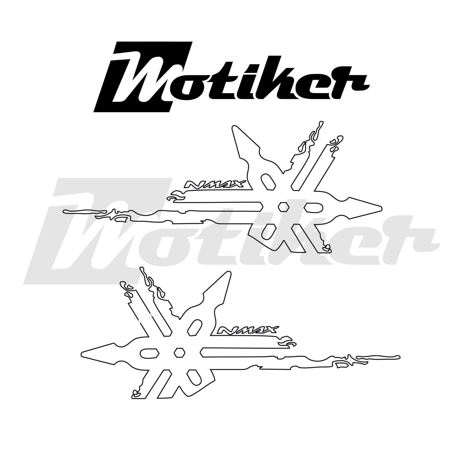 Yamaha Nmax Logo Sticker Etiket Modeli