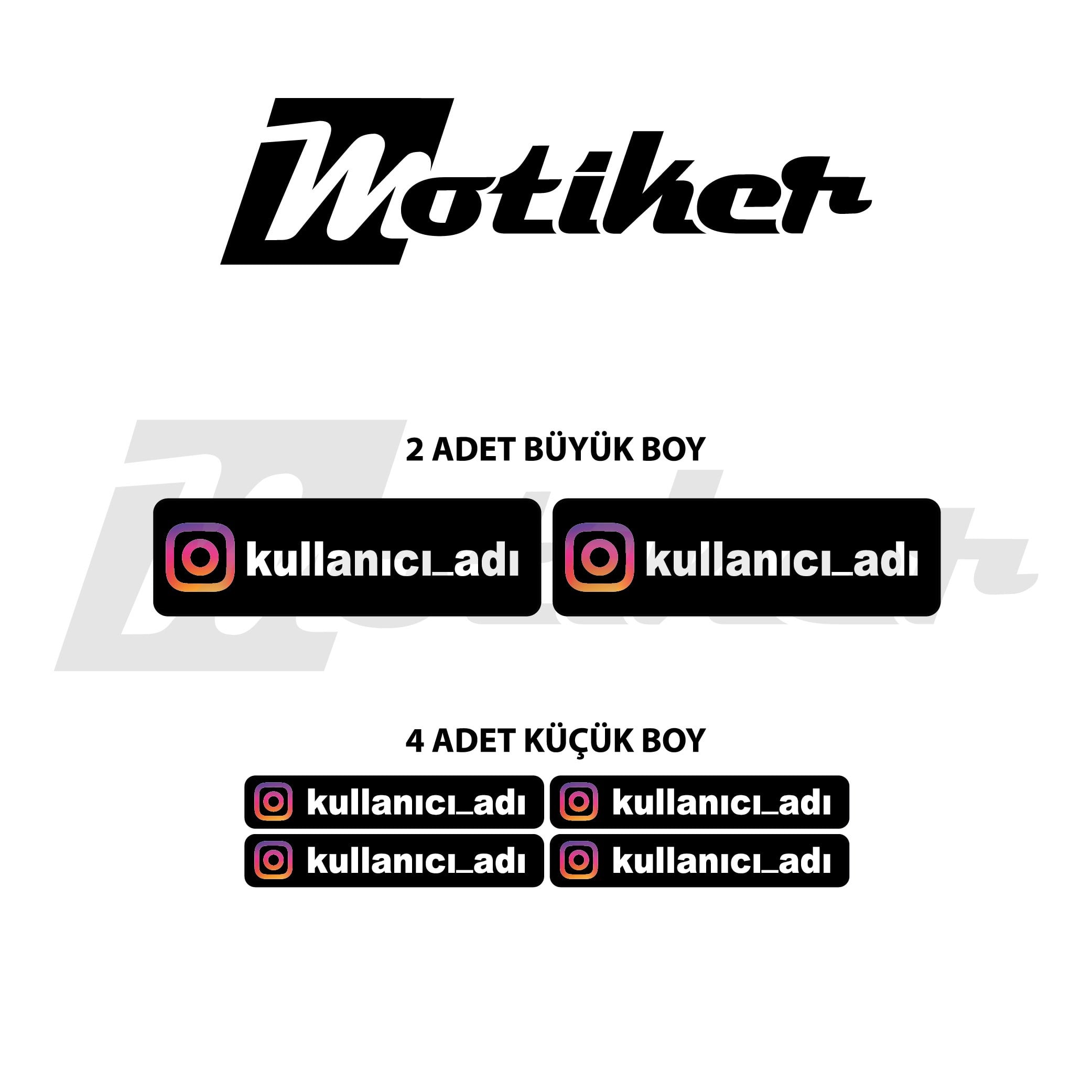 İnstagram Mini Sticker Tasarım Etiket Modeli