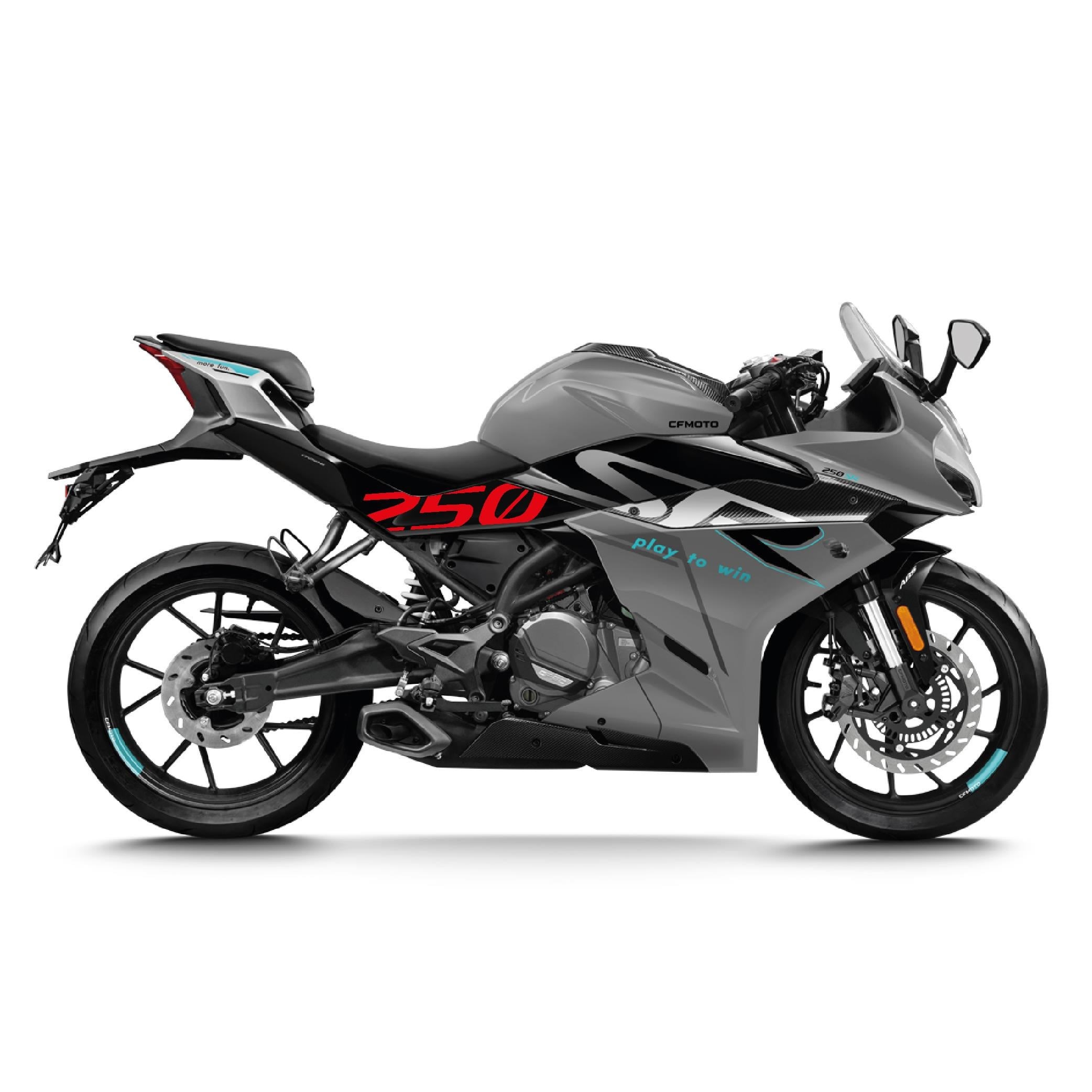 CFMOTO 250SR Orta Şase 250 Yazı Sticker Etiket Modeli 