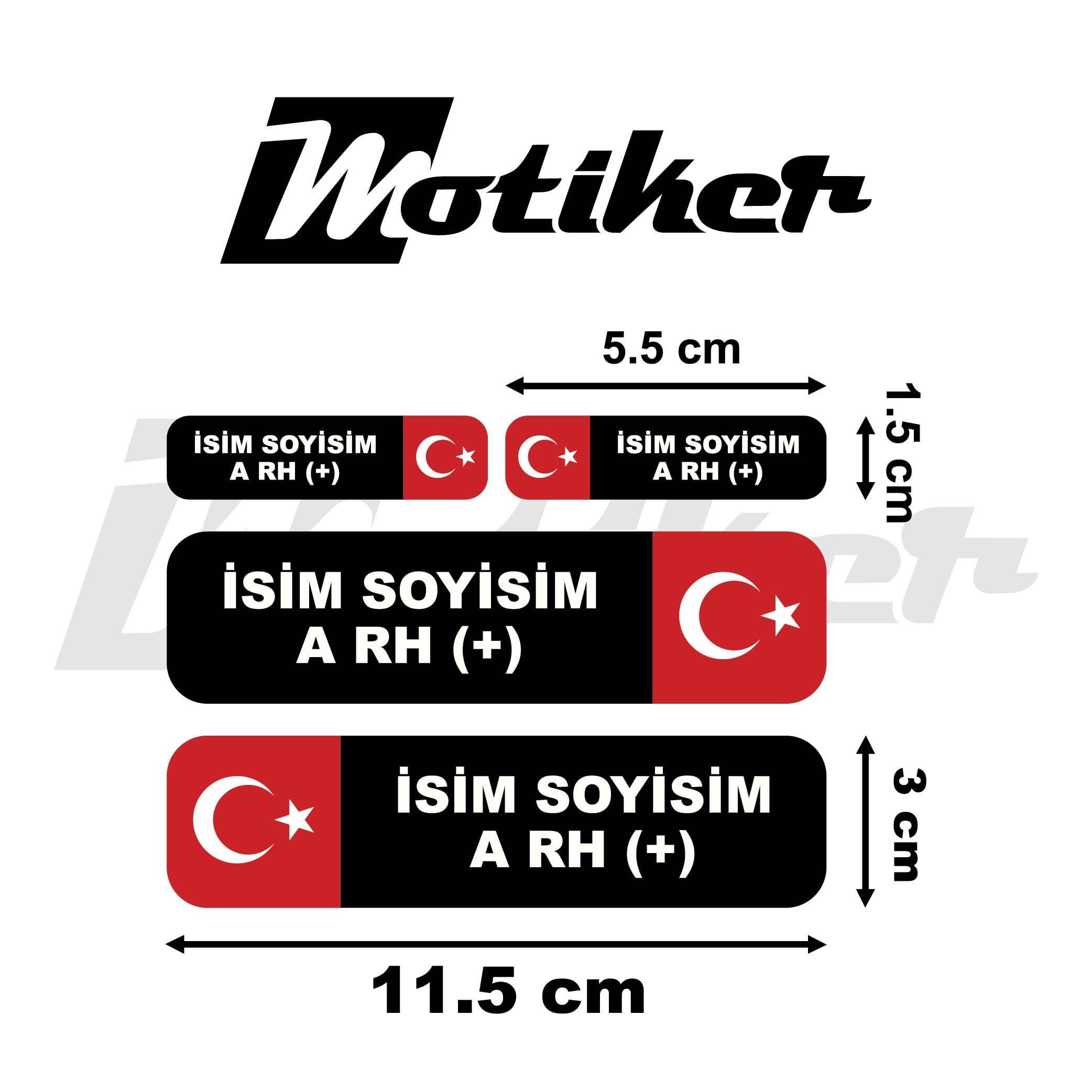 Kan Gurubu Mini Sticker Tasarımı Etiket Modeli