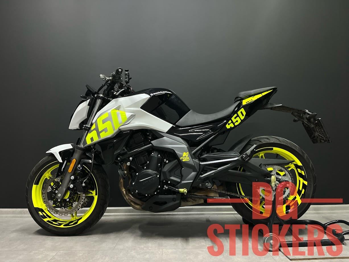 CFMOTO 650NK Neon Sticker Etiket Tasarım Modeli